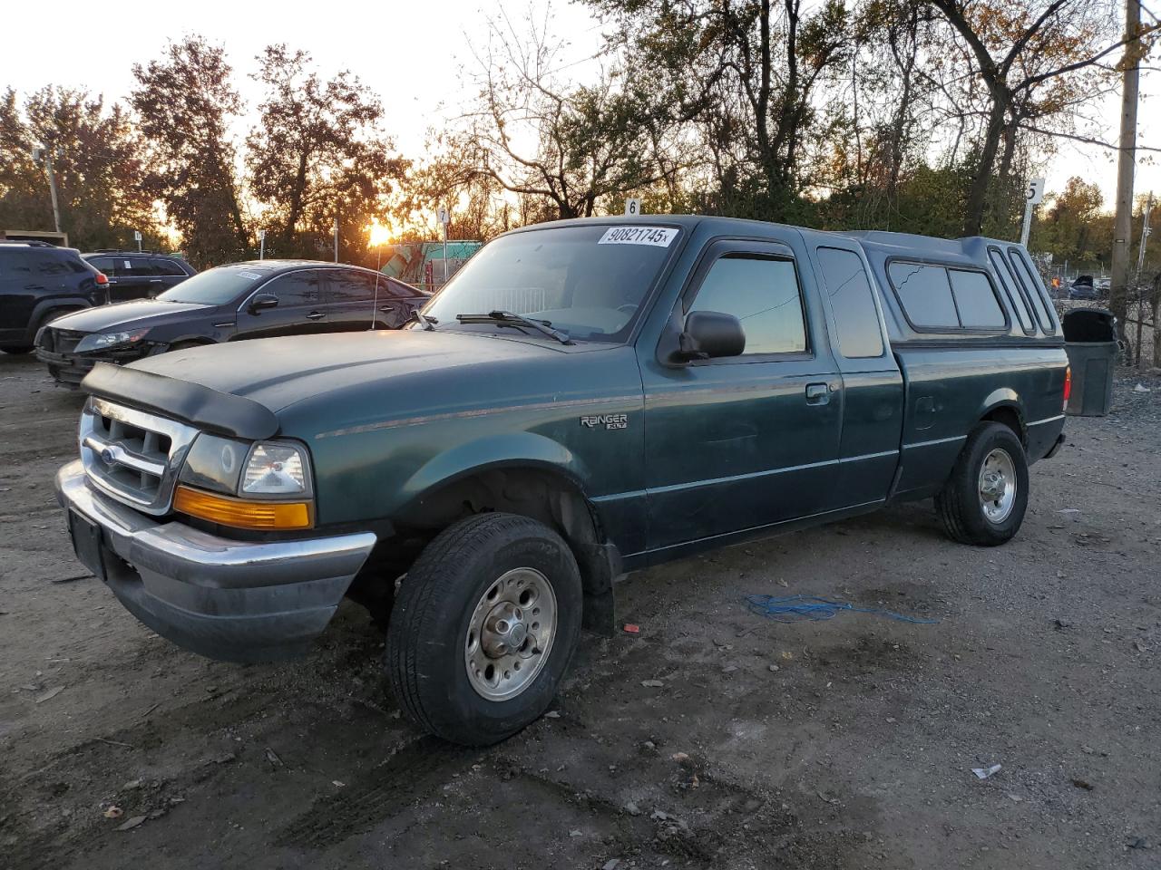 1998 Ford Ranger Super Cab Green vin: 1FTYR14X9WPB66670