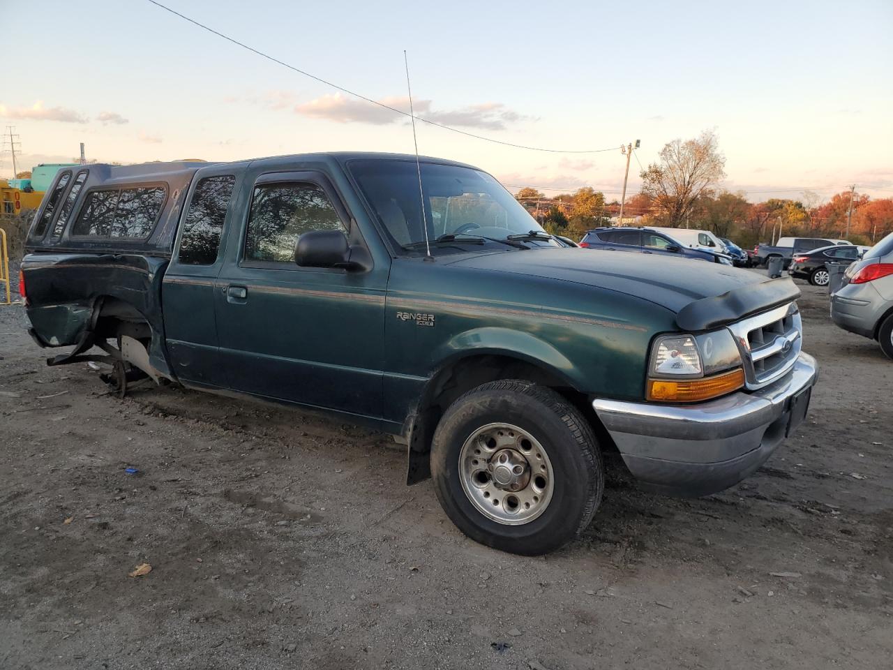 1998 Ford Ranger Super Cab Green vin: 1FTYR14X9WPB66670