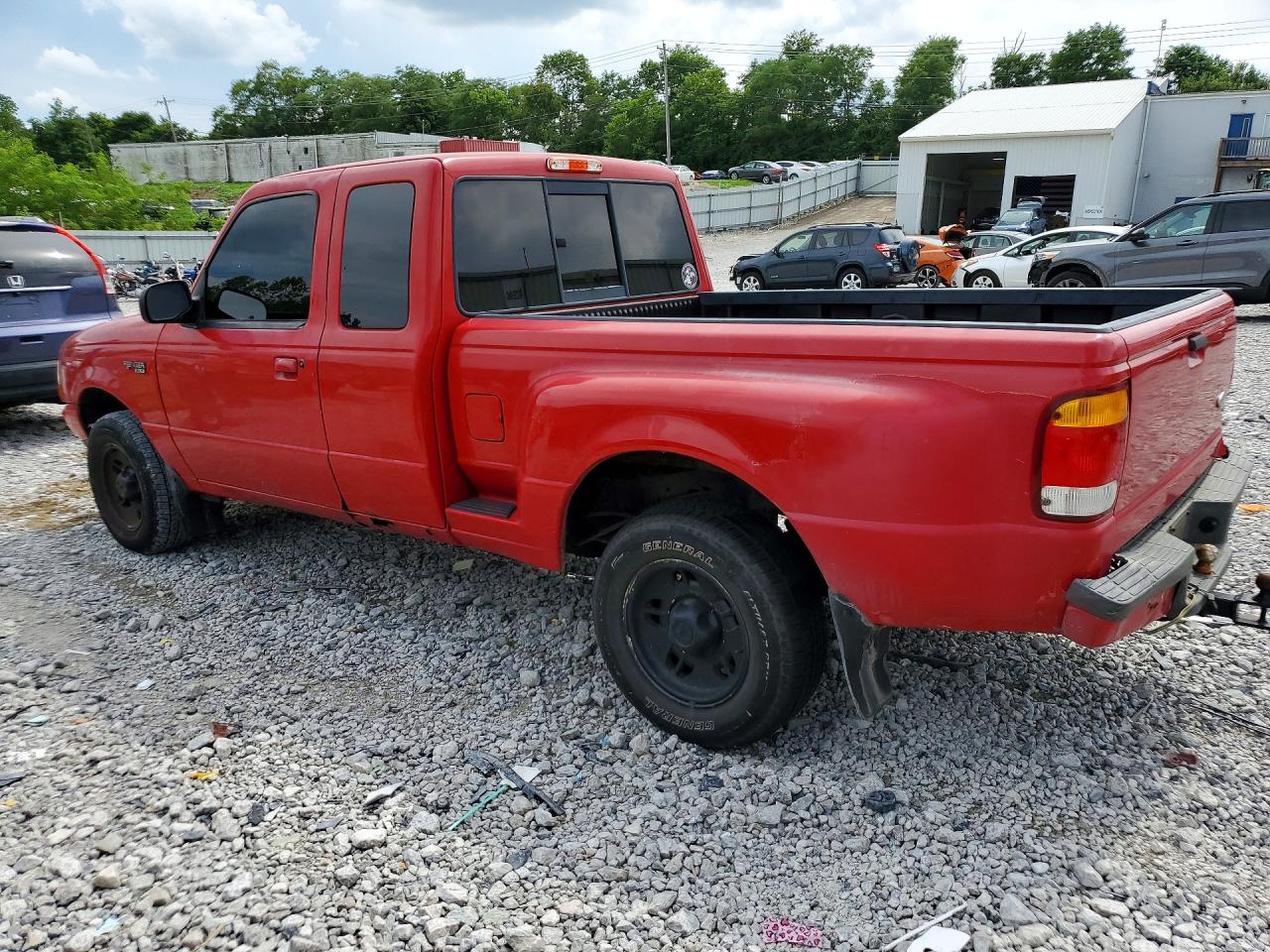1999 Ford Ranger Super Cab Red vin: 1FTYR14X9XTA58204