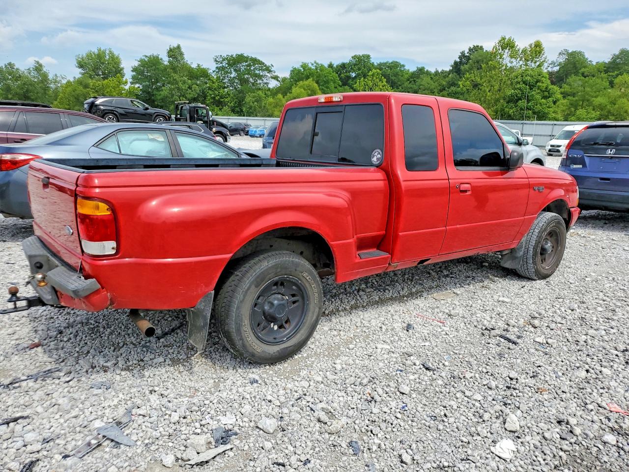 1999 Ford Ranger Super Cab Red vin: 1FTYR14X9XTA58204