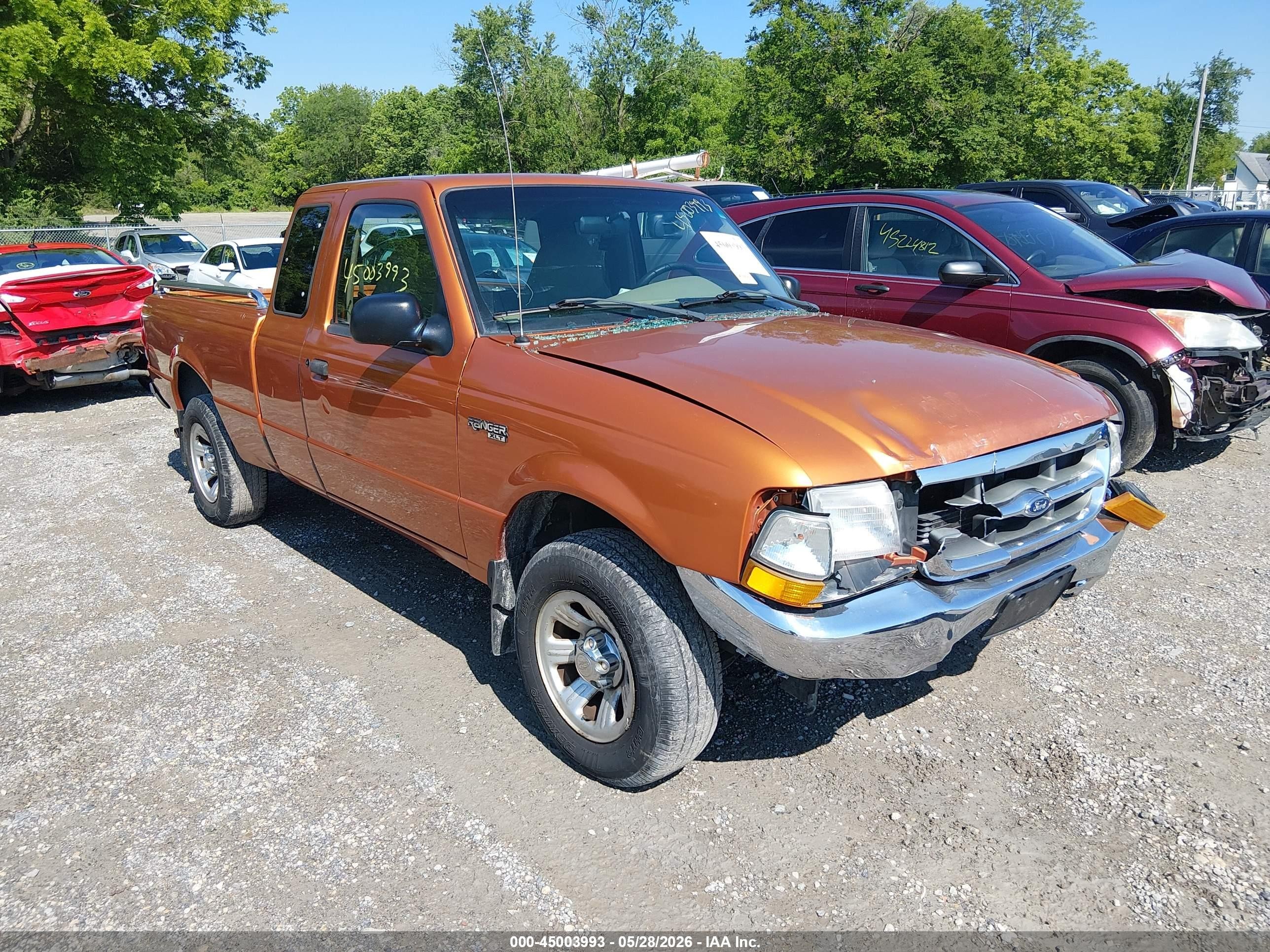 2000 Ford Ranger Xlt Orange vin: 1FTYR14X9YTA18318