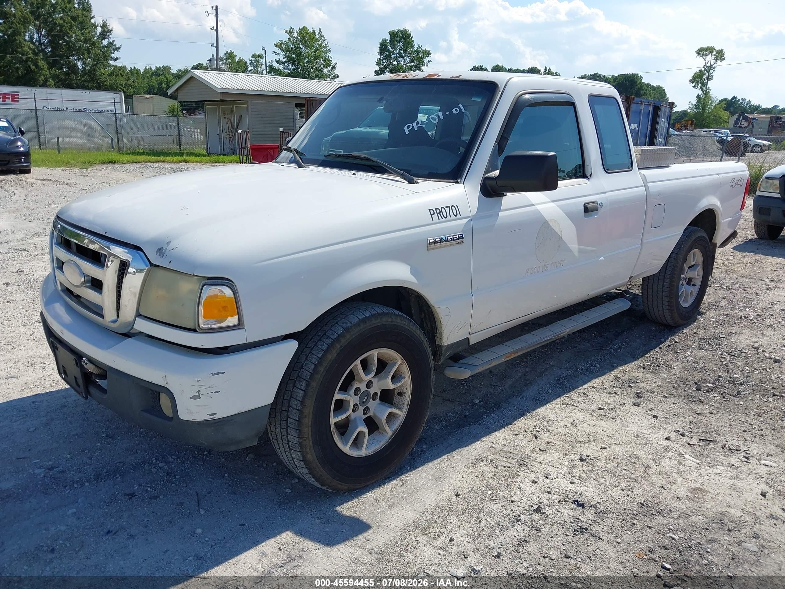 2007 Ford Ranger Fx4 Off-road/sport/xl/xlt Белый vin: 1FTYR15E17PA40365