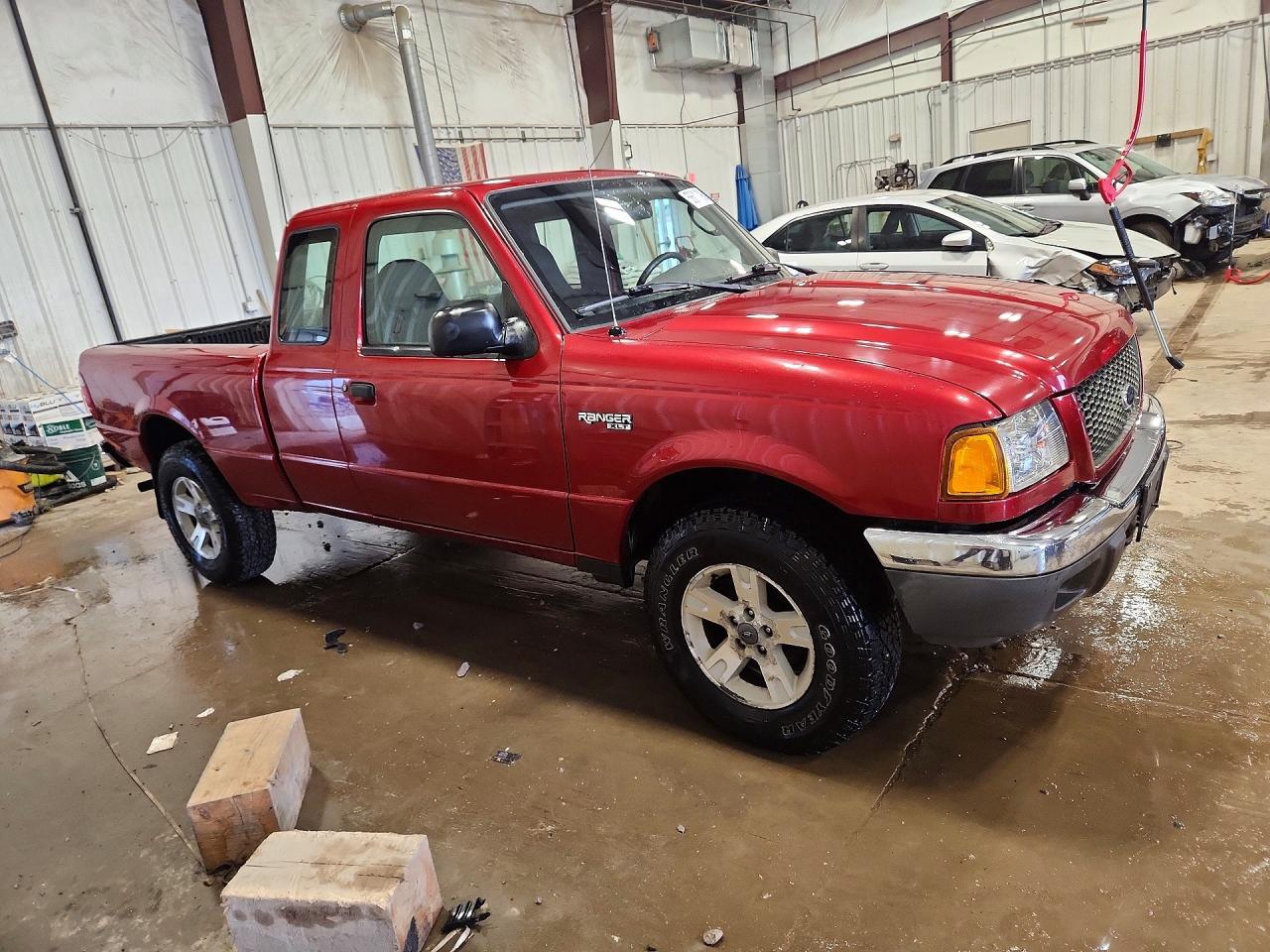 2003 Ford Ranger Super Cab Red vin: 1FTYR15E23PB53610