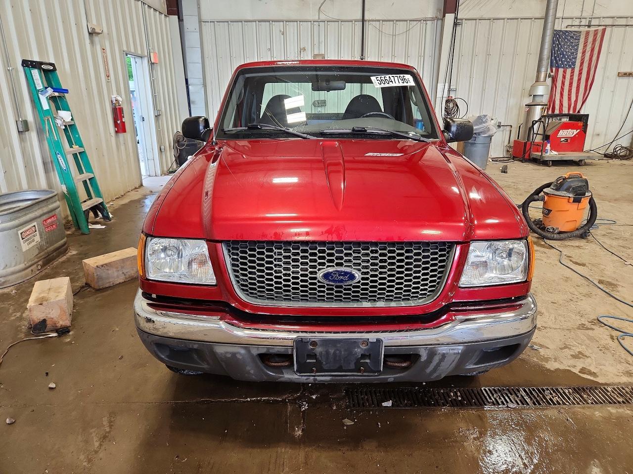2003 Ford Ranger Super Cab Red vin: 1FTYR15E23PB53610