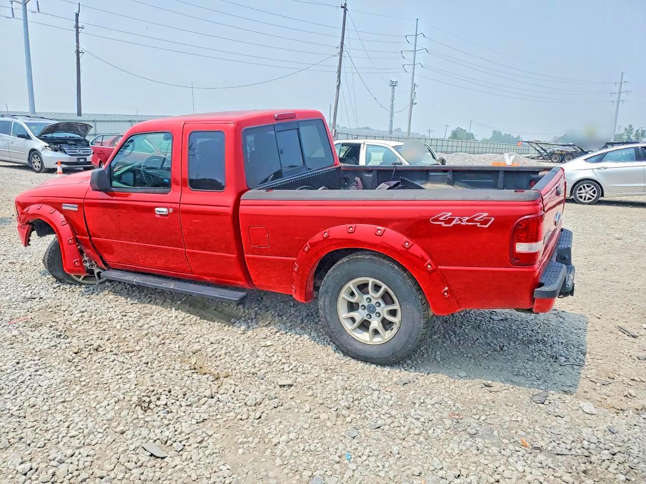 2008 Ford Ranger Super Cab Red vin: 1FTYR15E28PA02547