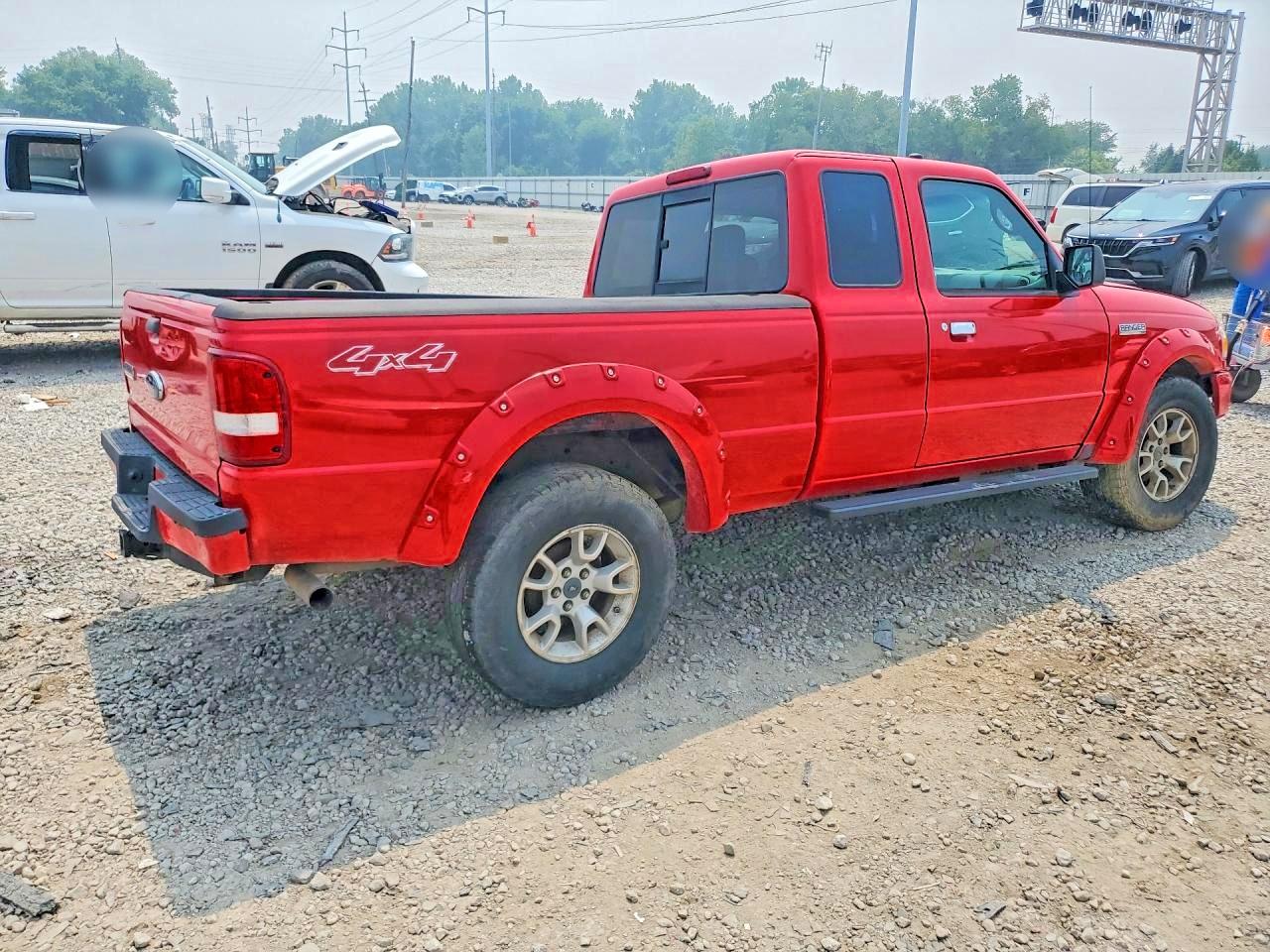 2008 Ford Ranger Super Cab Red vin: 1FTYR15E28PA02547