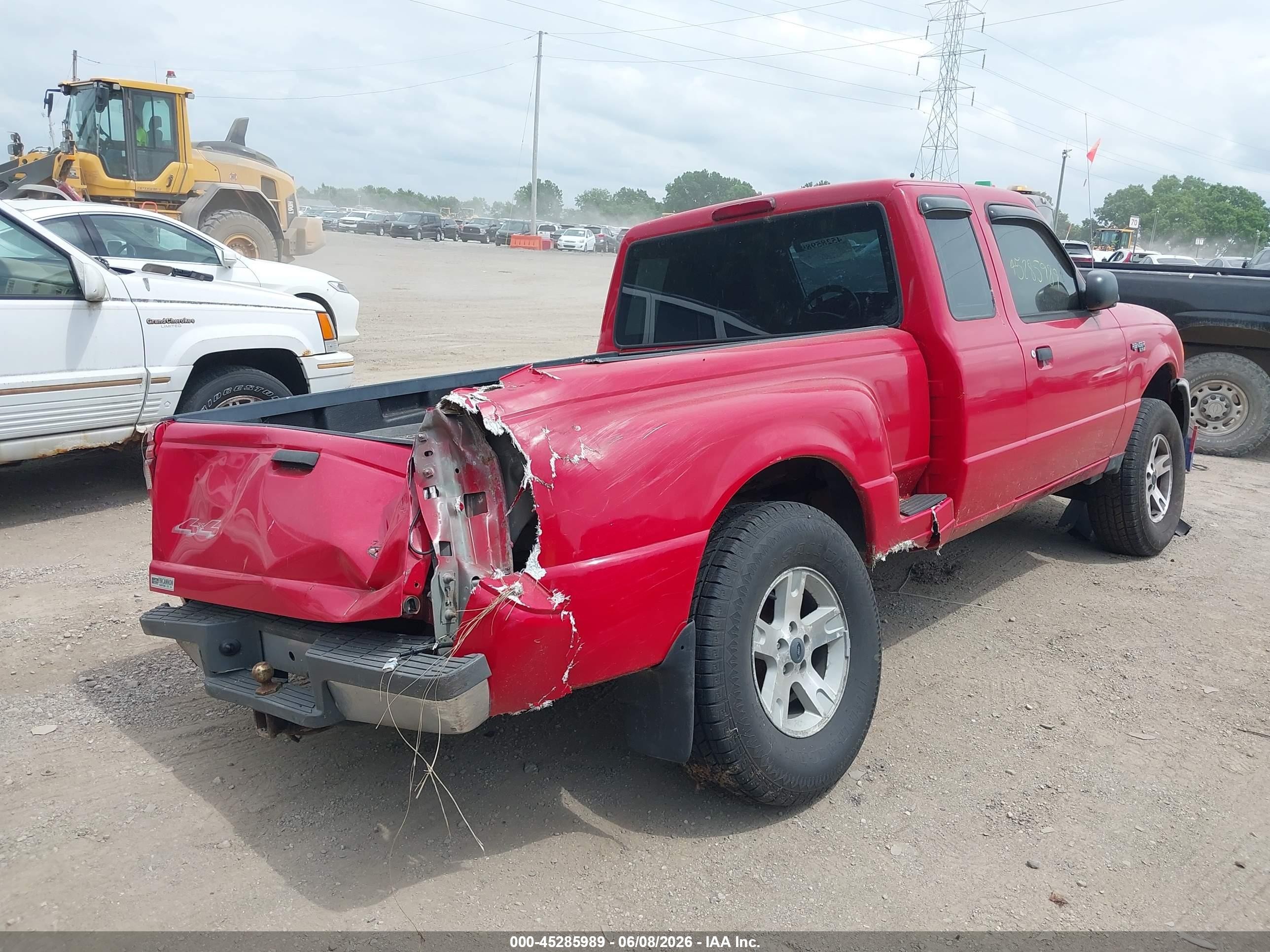 2004 Ford Ranger Xlt Red vin: 1FTYR15E54PB36933