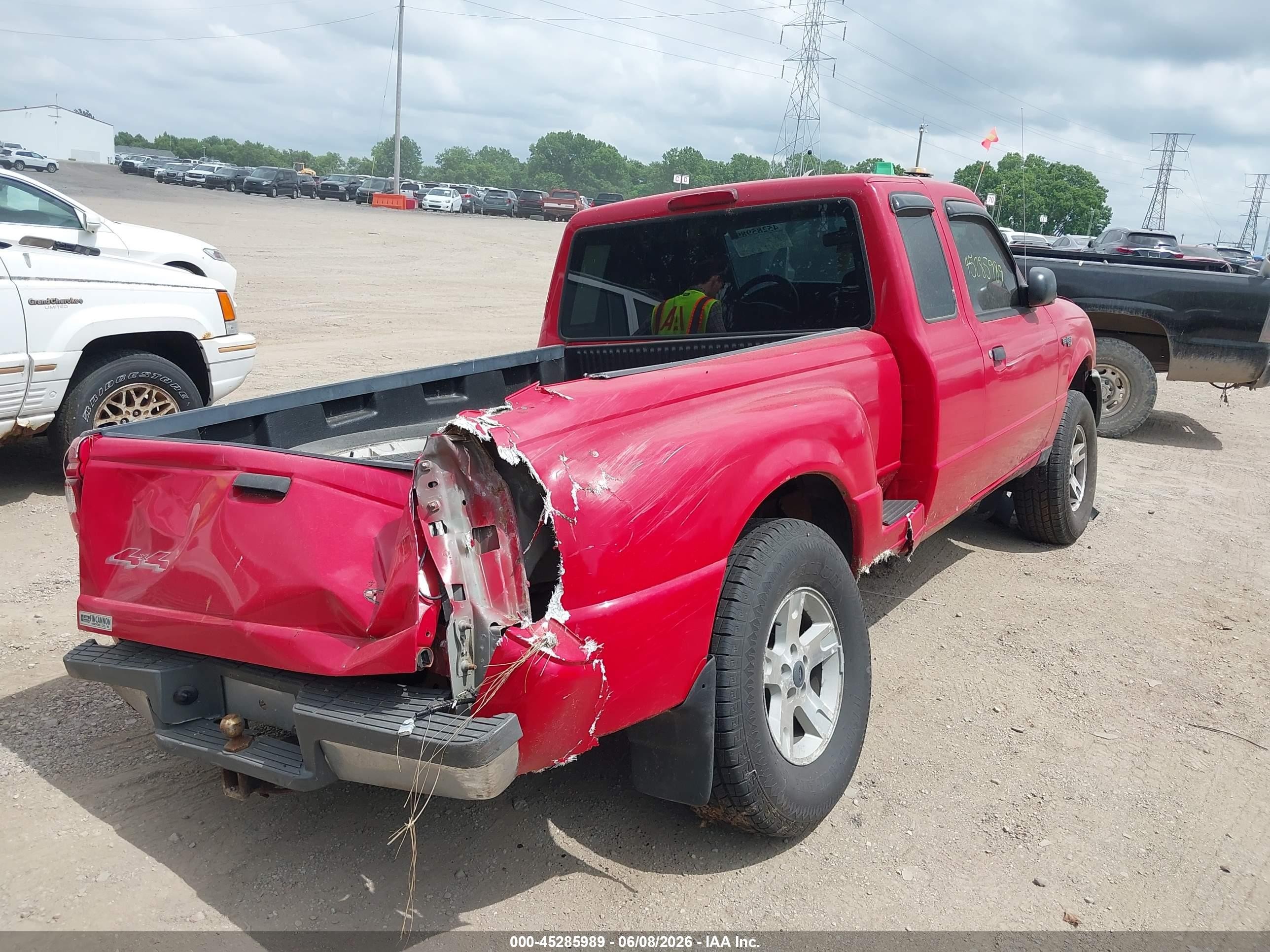 2004 Ford Ranger Xlt Red vin: 1FTYR15E54PB36933
