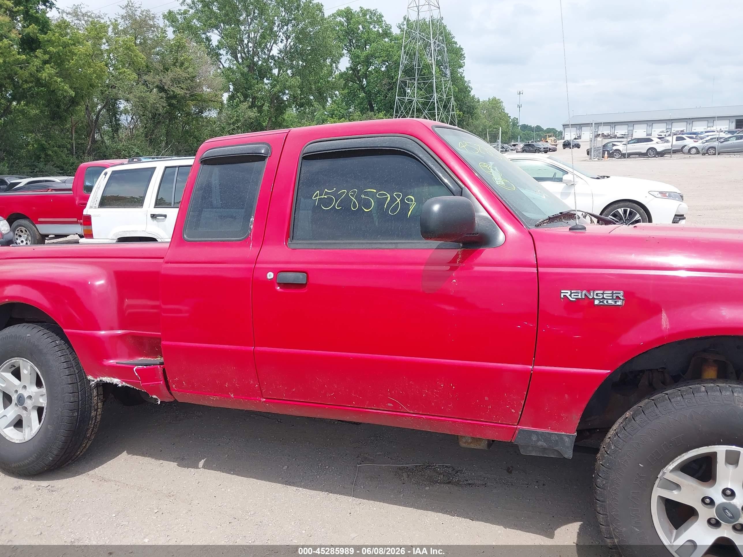 2004 Ford Ranger Xlt Red vin: 1FTYR15E54PB36933