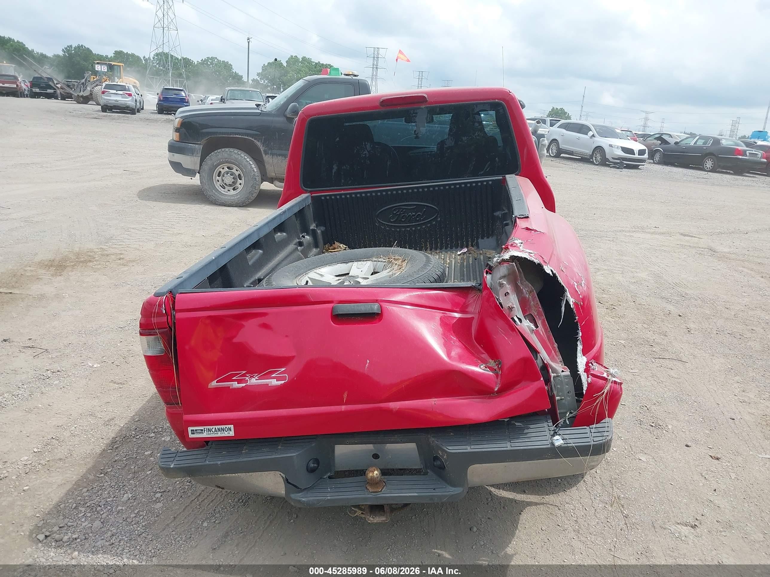 2004 Ford Ranger Xlt Red vin: 1FTYR15E54PB36933