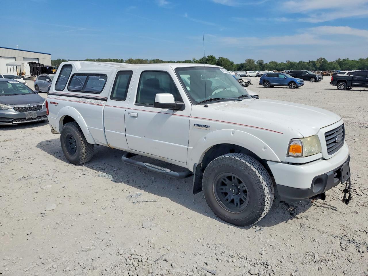 2008 Ford Ranger Super Cab White vin: 1FTYR15E58PB18230
