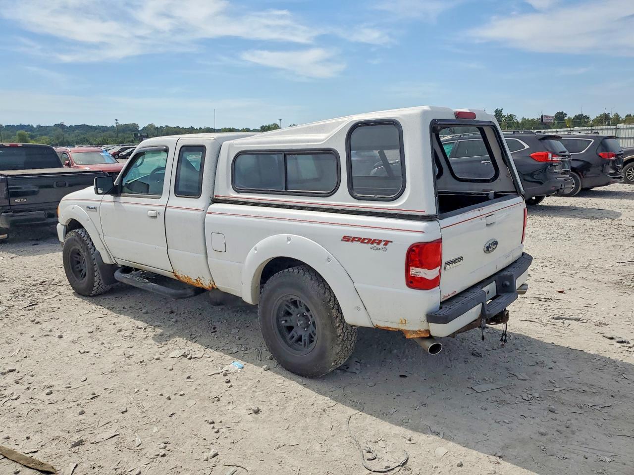 2008 Ford Ranger Super Cab White vin: 1FTYR15E58PB18230