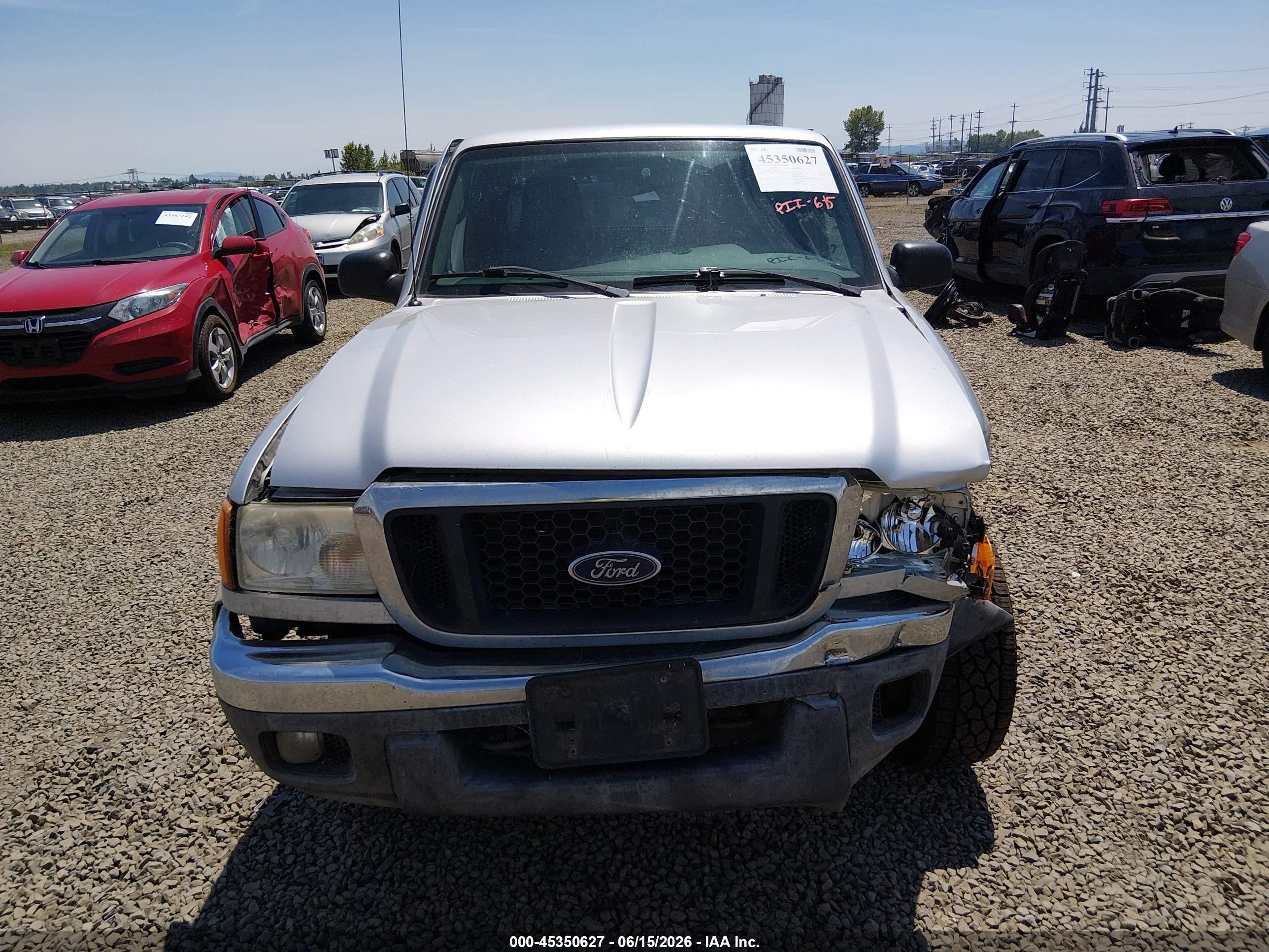 2005 Ford Ranger Edge/xl/xlt Silver vin: 1FTYR15E75PA40173