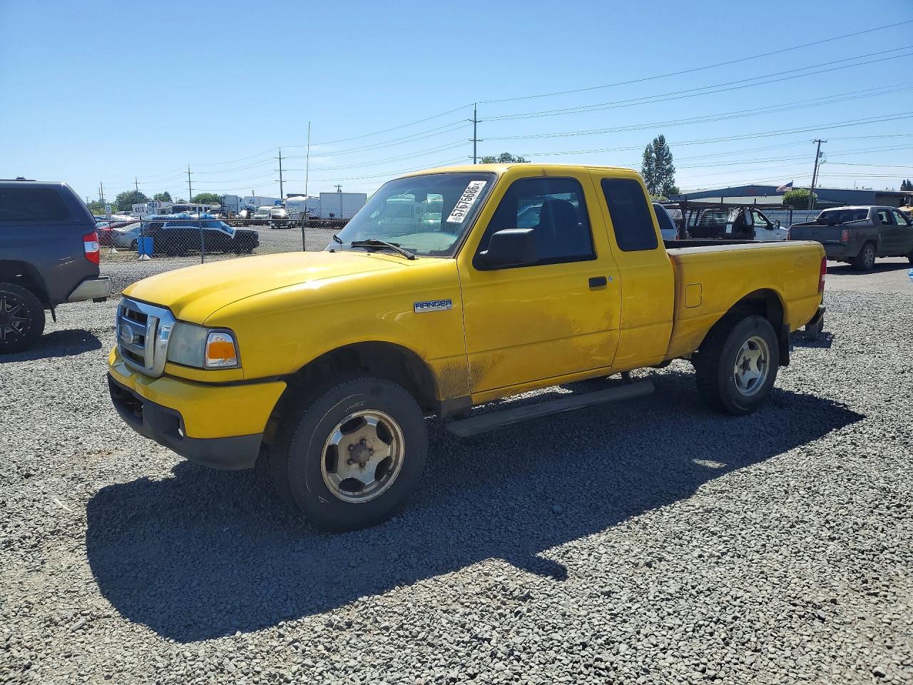 2007 Ford Ranger Super Cab Yellow vin: 1FTYR15E77PA04812