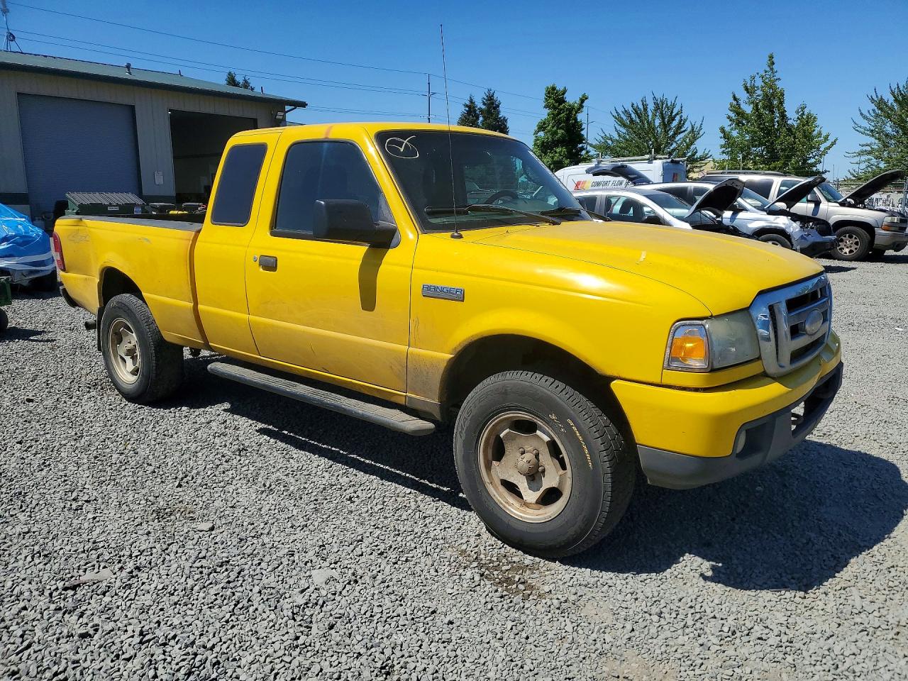 2007 Ford Ranger Super Cab Yellow vin: 1FTYR15E77PA04812