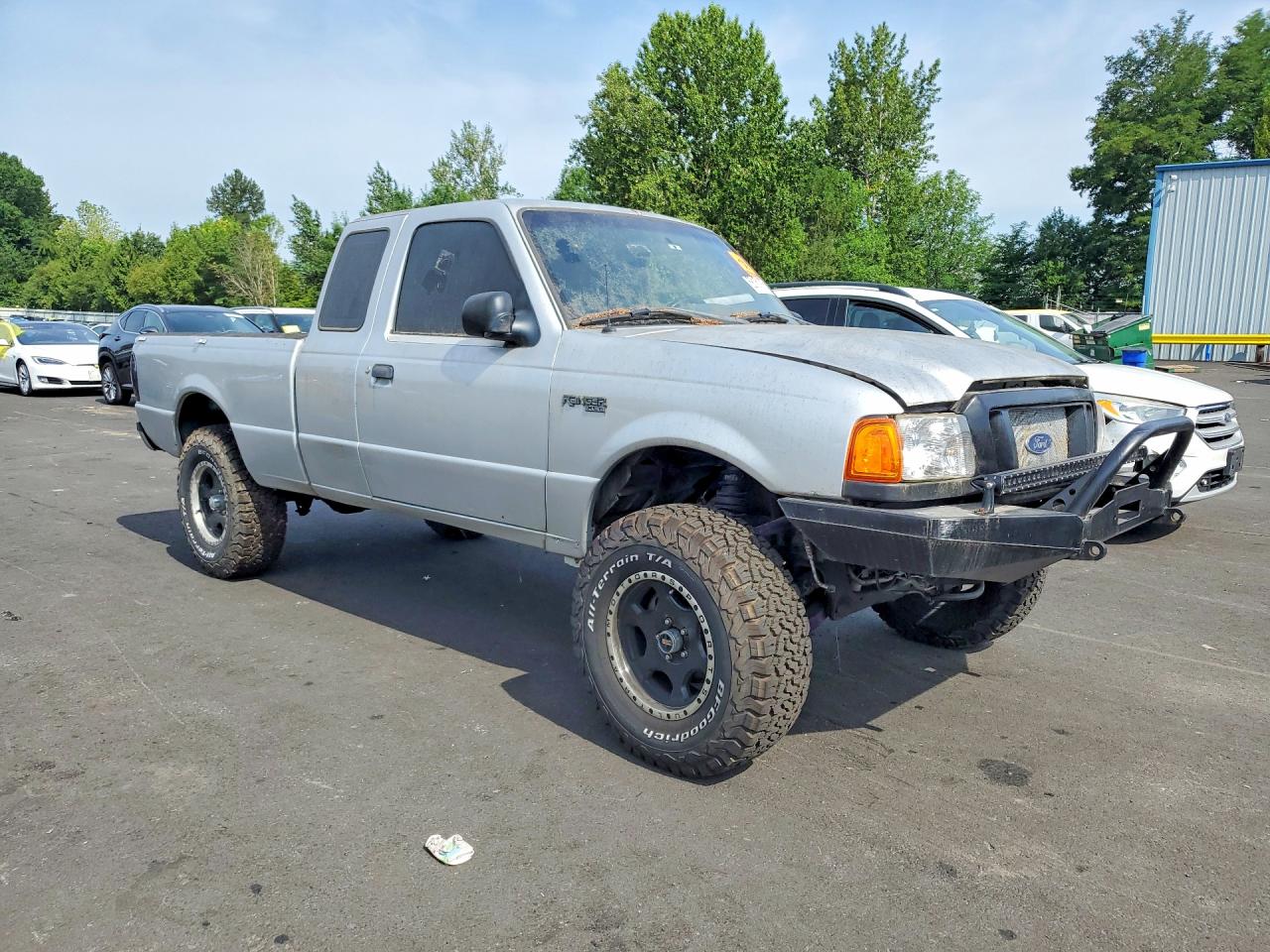 2004 Ford Ranger Super Cab Silver vin: 1FTYR15E84PB38014