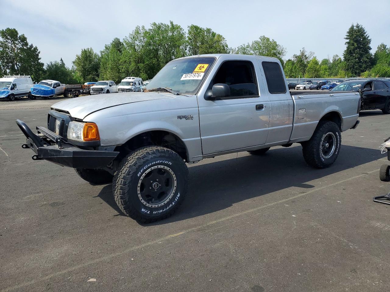 2004 Ford Ranger Super Cab Silver vin: 1FTYR15E84PB38014