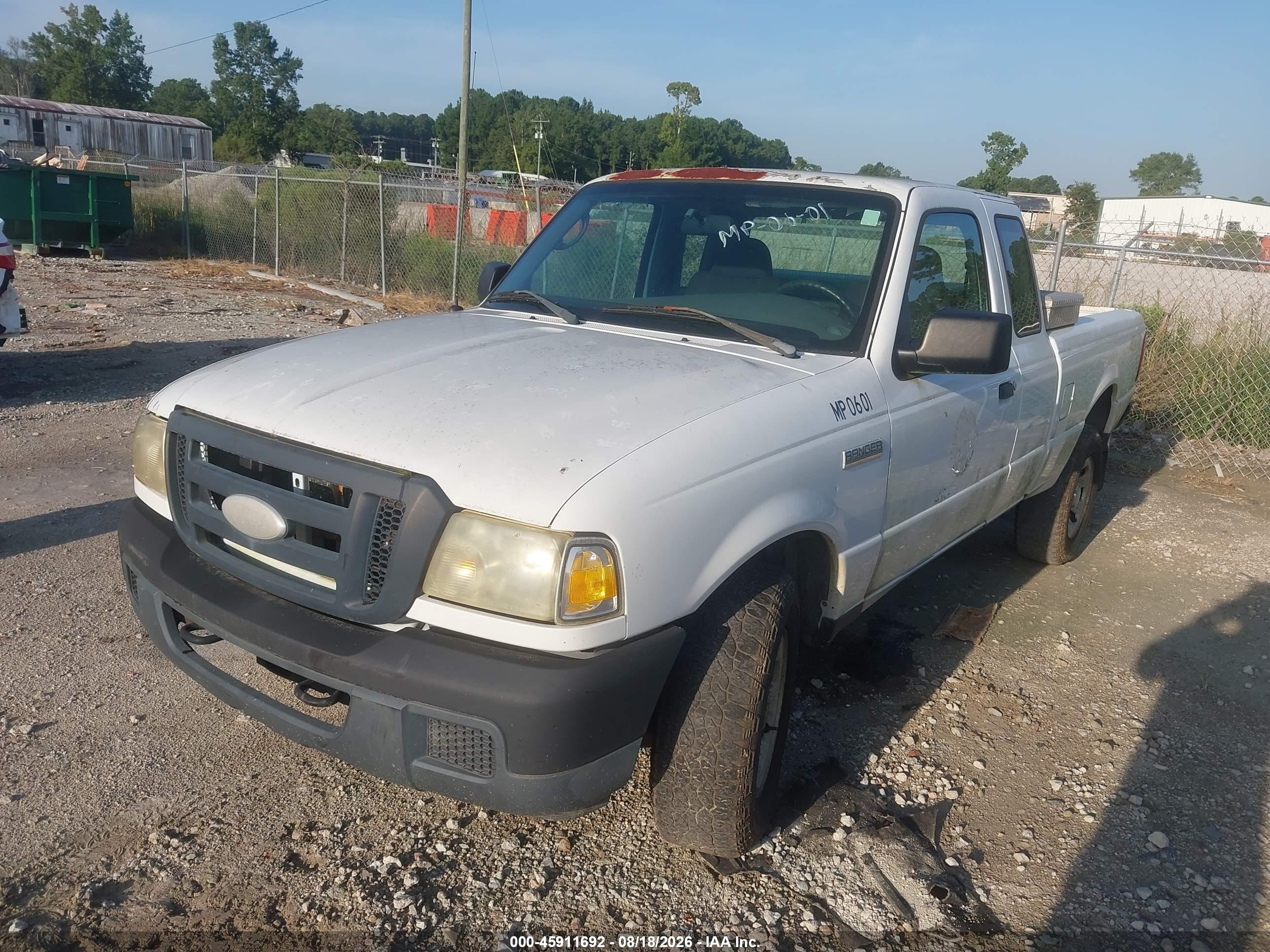 2006 Ford Ranger Fx4 Off-road/sport/xl/xlt White vin: 1FTYR15E86PA01433