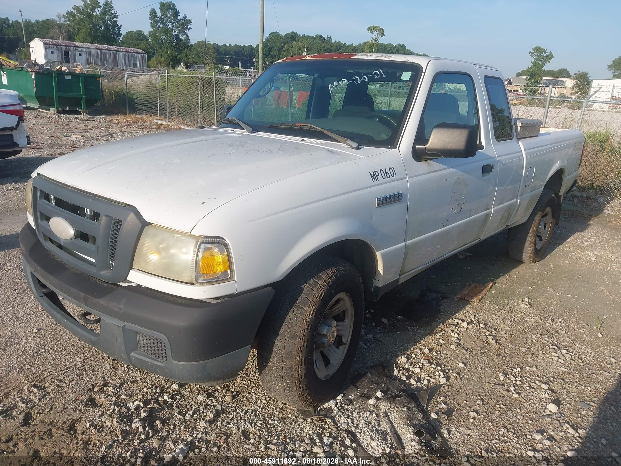 2006 Ford Ranger Fx4 Off-road/sport/xl/xlt White vin: 1FTYR15E86PA01433