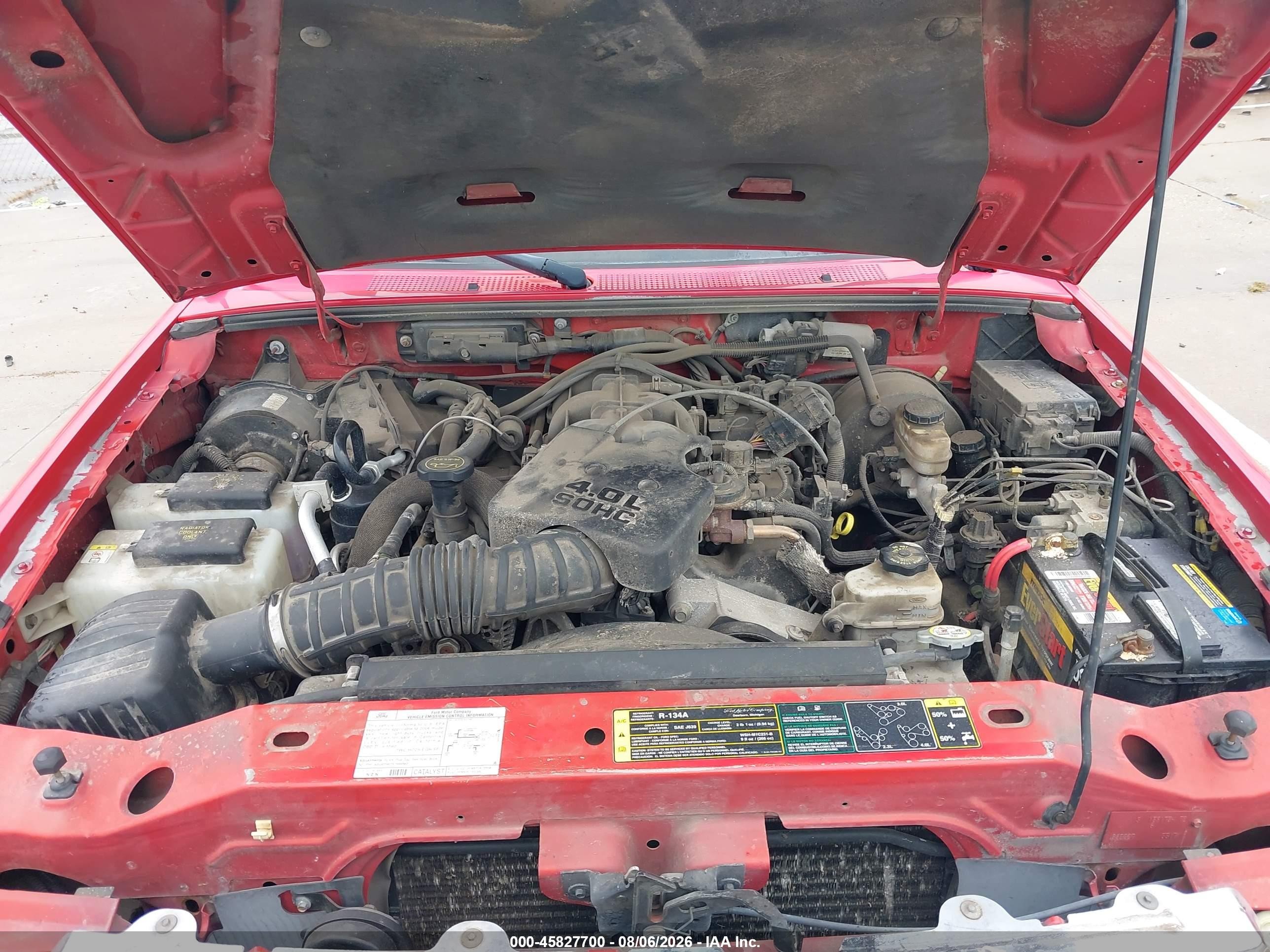 2006 Ford Ranger Fx4 Off-road/sport/xl/xlt Red vin: 1FTYR15E96PA76299