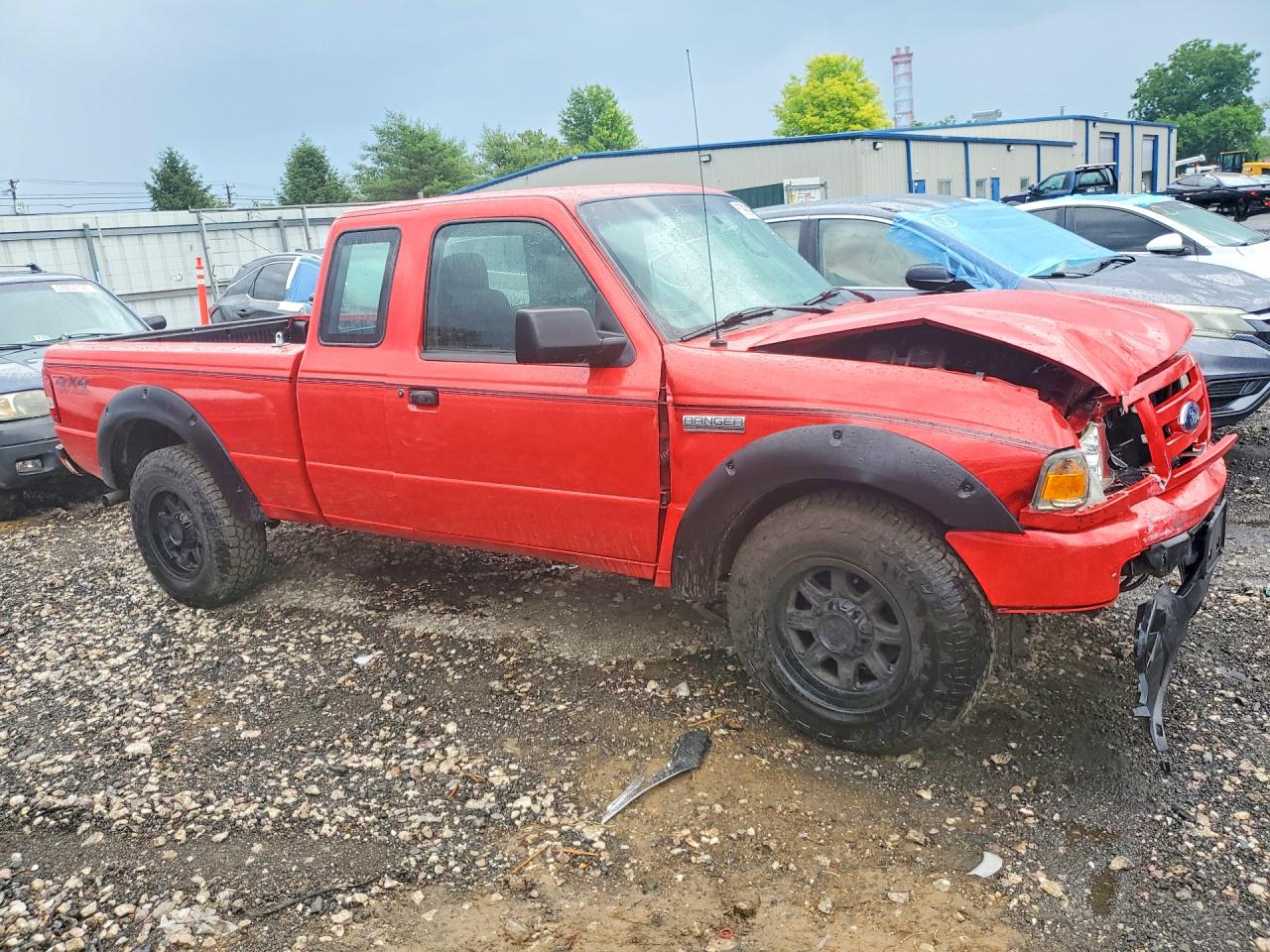 2008 Ford Ranger Super Cab Red vin: 1FTYR15E98PB04251