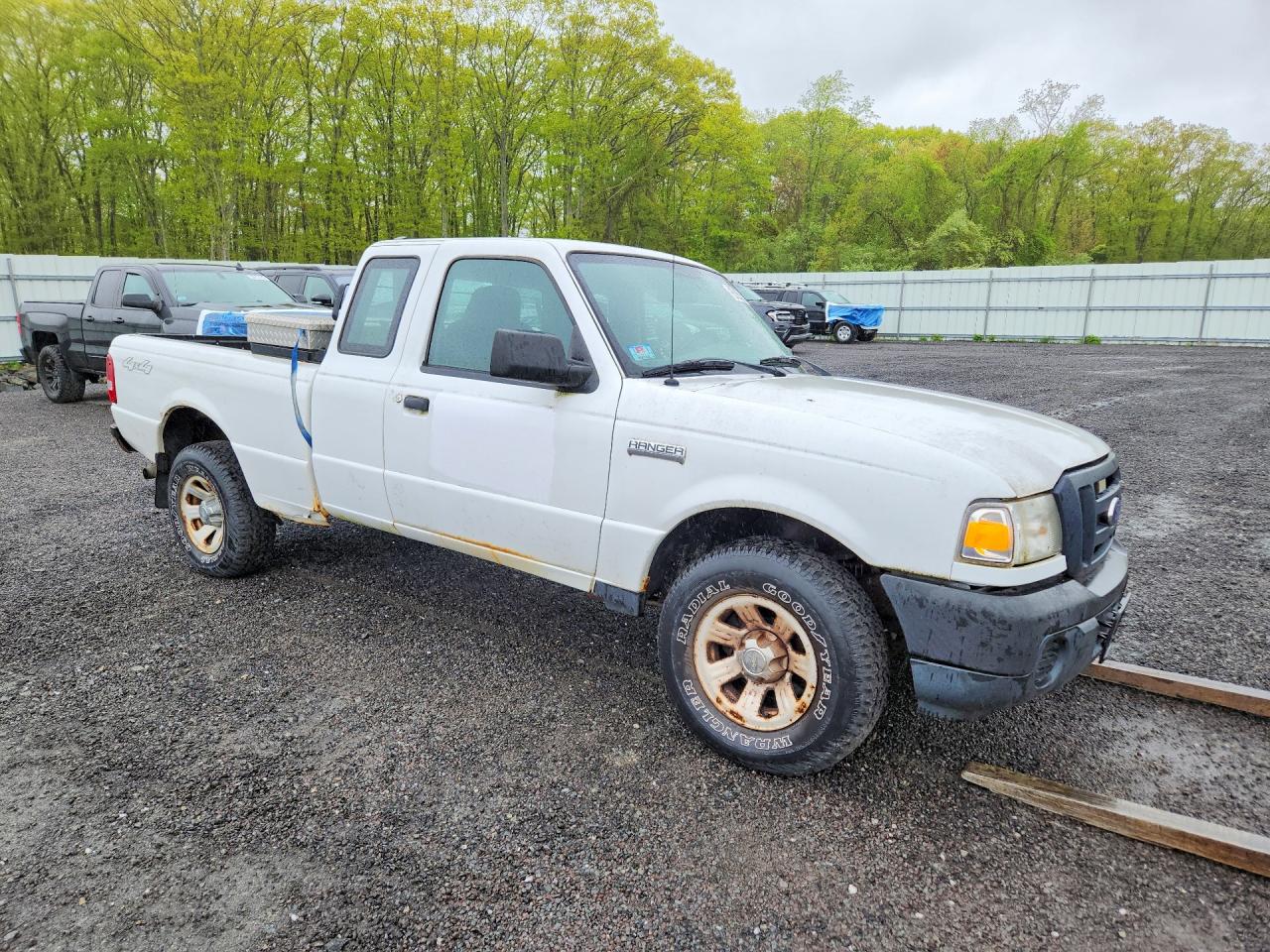 2009 Ford Ranger Super Cab Белый vin: 1FTYR15E99PA35627