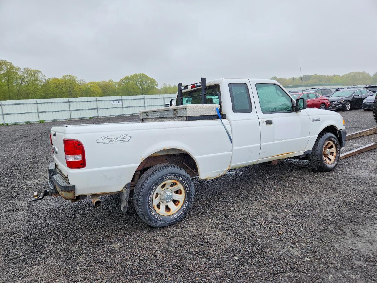 2009 Ford Ranger Super Cab Белый vin: 1FTYR15E99PA35627