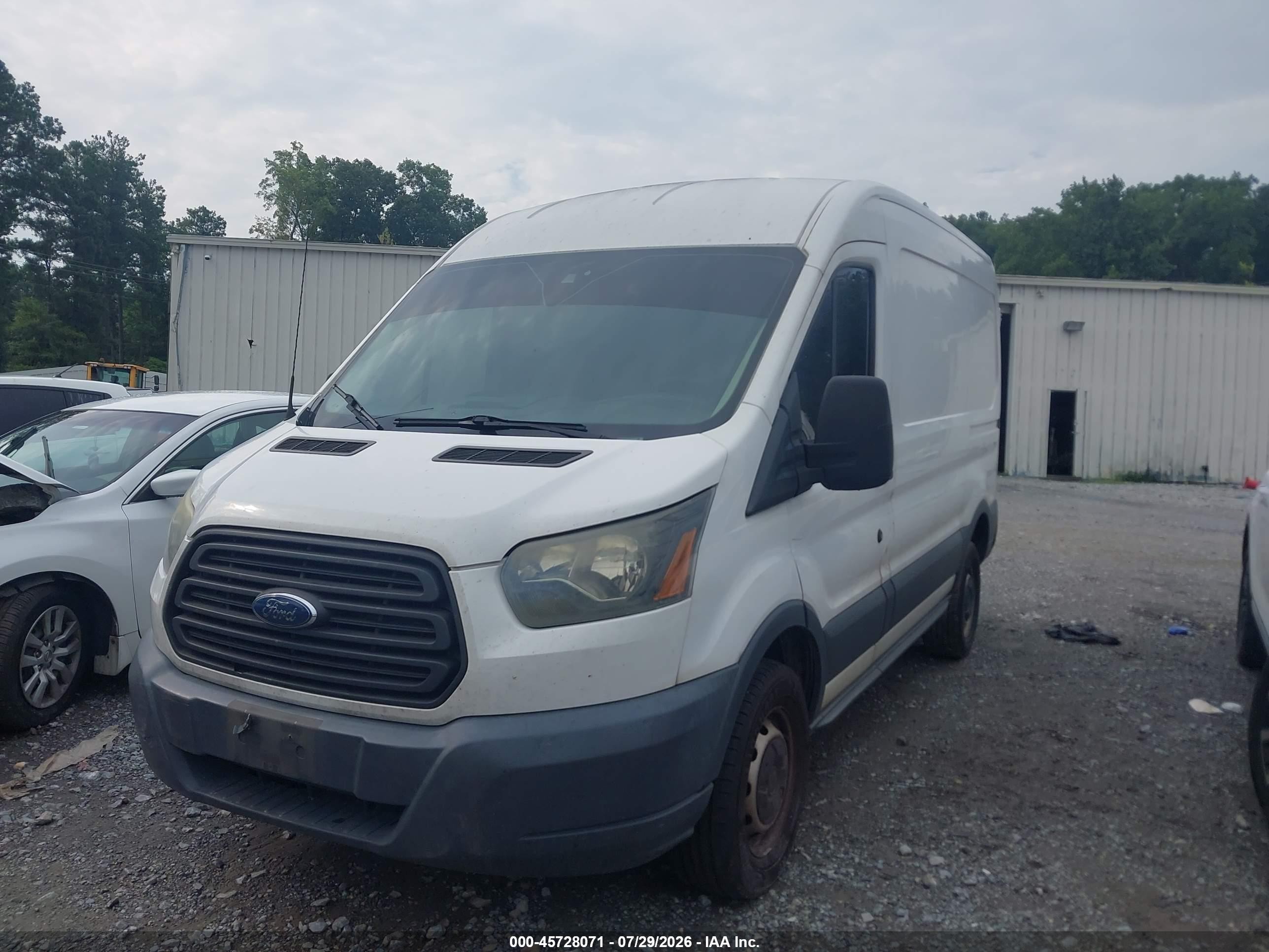 2016 Ford Transit-250   White vin: 1FTYR1CM1GKA35397
