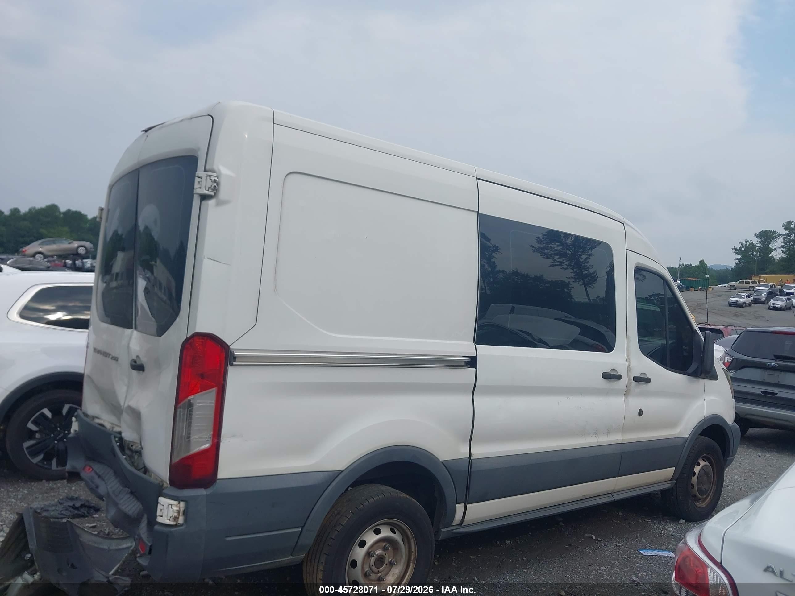 2016 Ford Transit-250   White vin: 1FTYR1CM1GKA35397