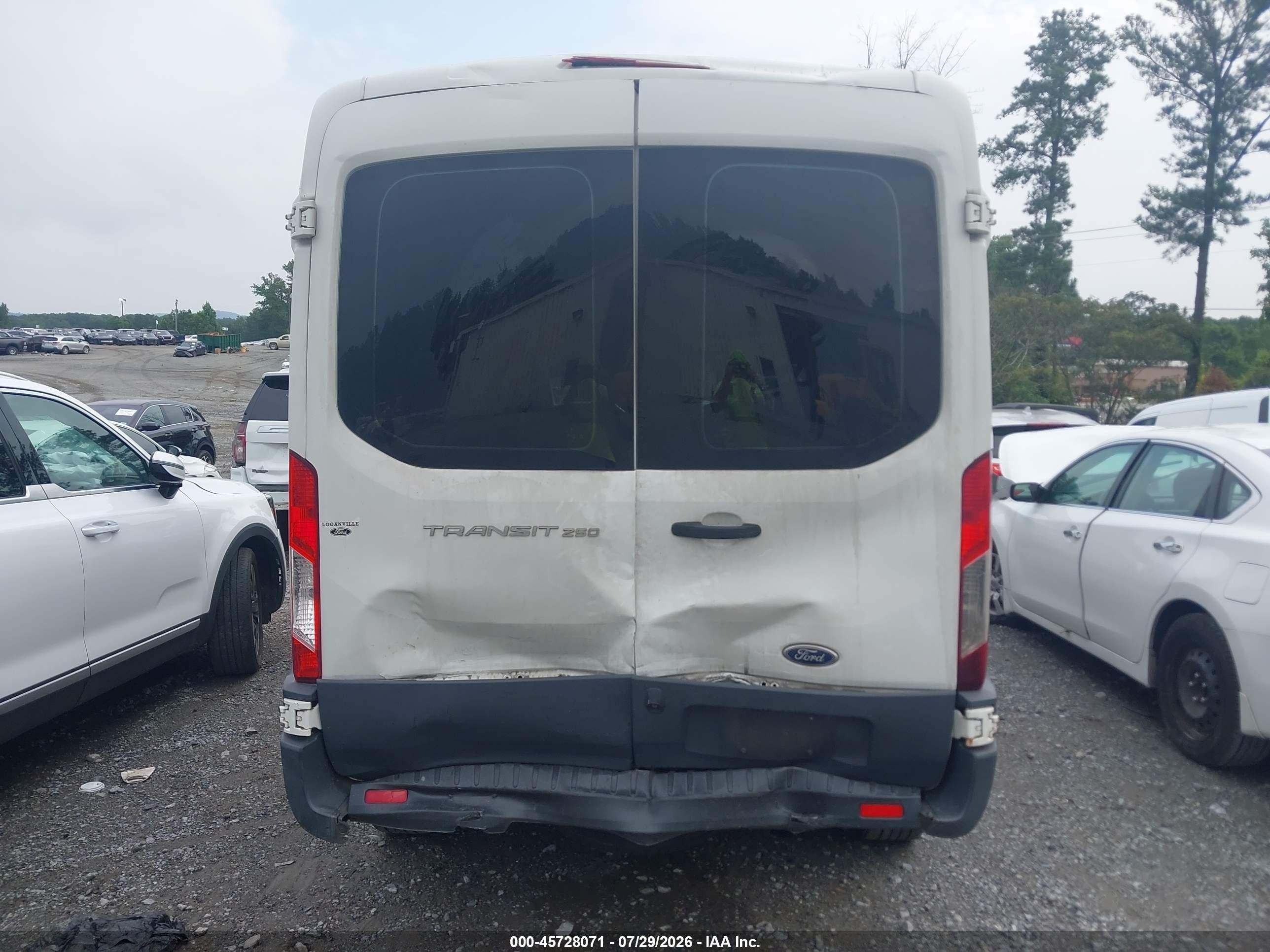 2016 Ford Transit-250   White vin: 1FTYR1CM1GKA35397