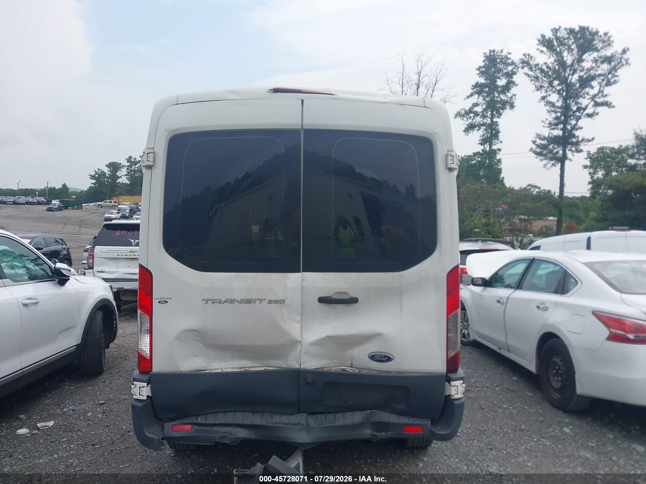 2016 Ford Transit-250   White vin: 1FTYR1CM1GKA35397