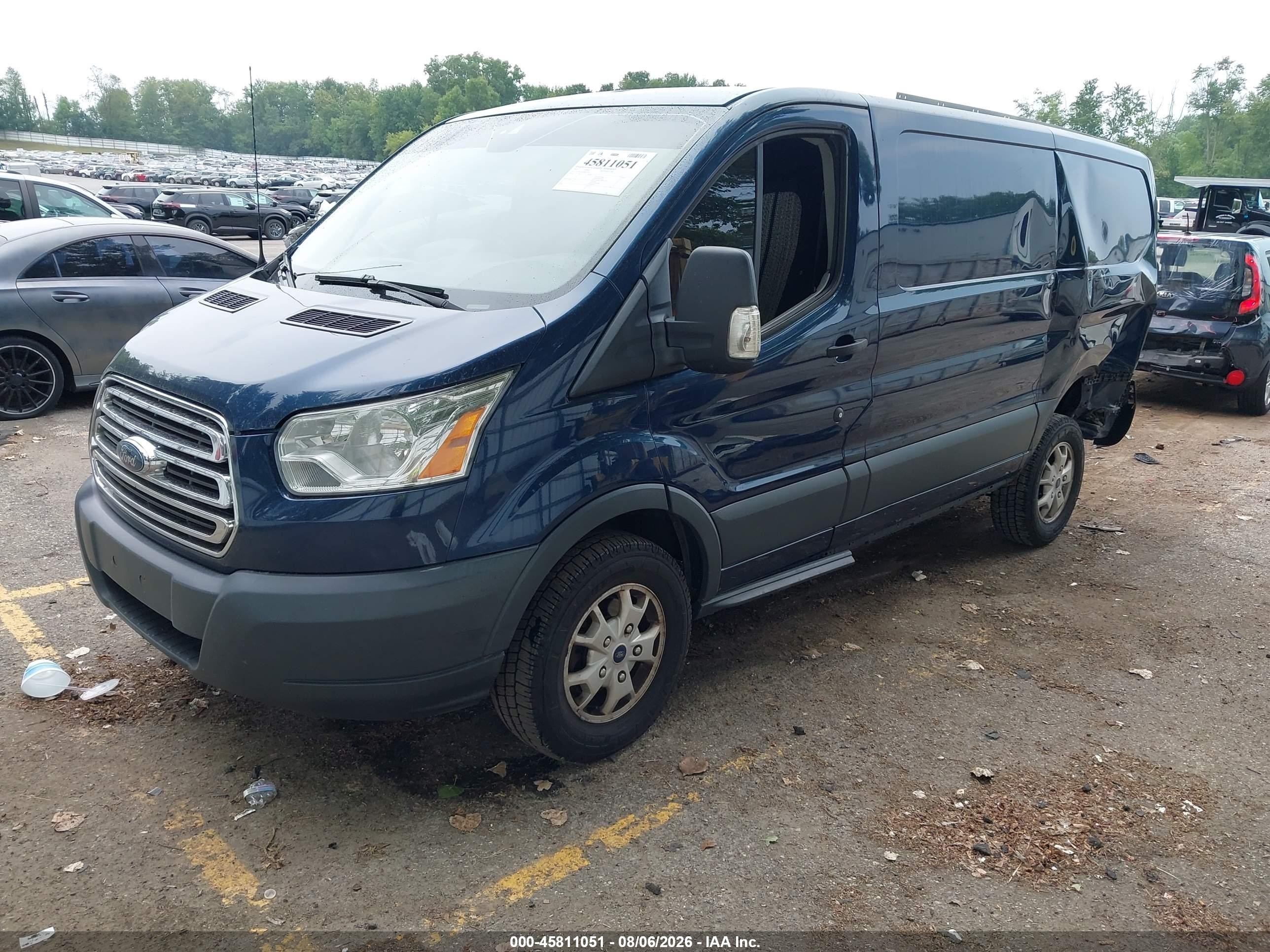 2015 Ford Transit-250 Синий vin: 1FTYR1YG0FKA24392
