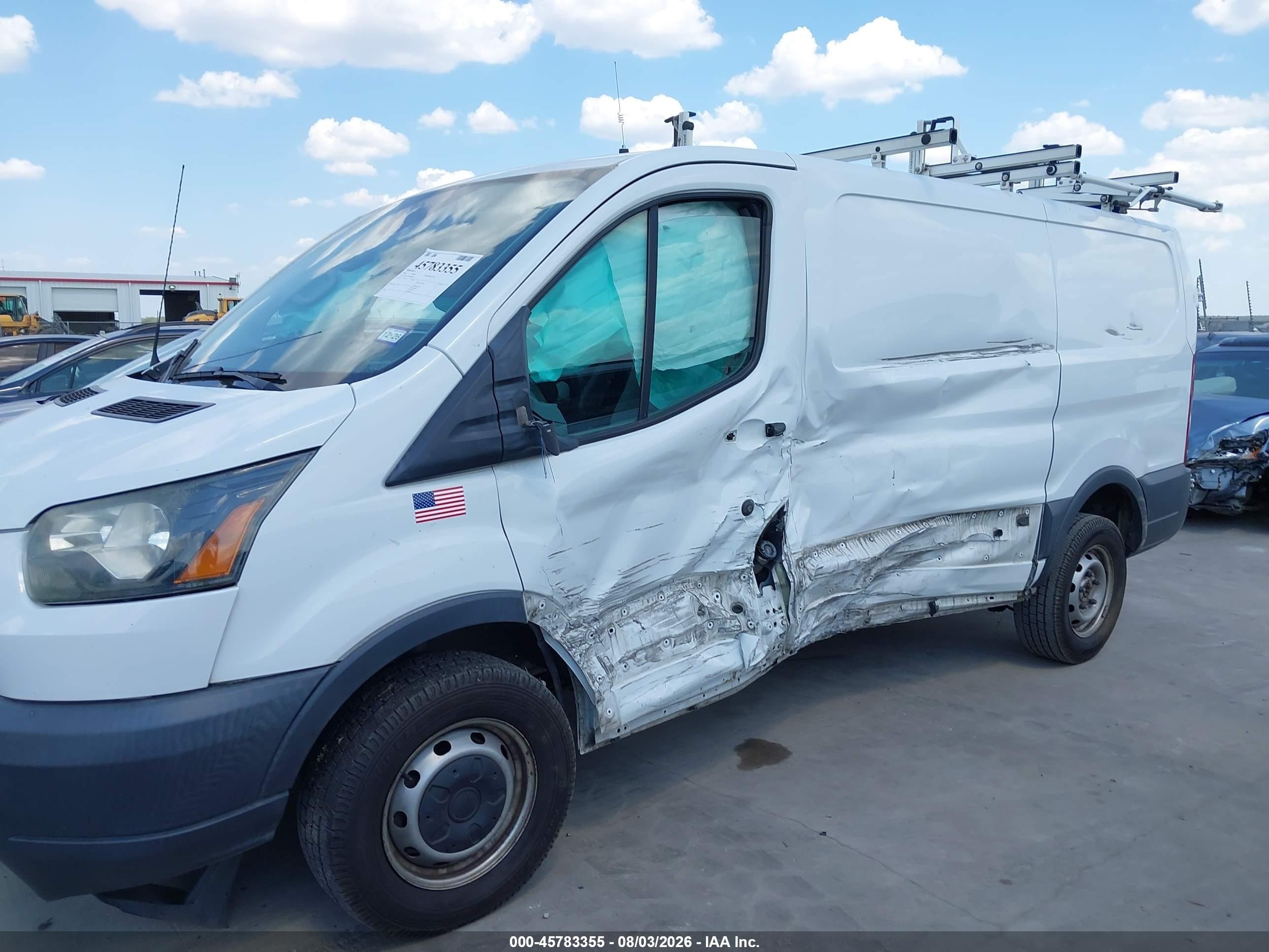 2016 Ford Transit-250 White vin: 1FTYR1ZG9GKB56714