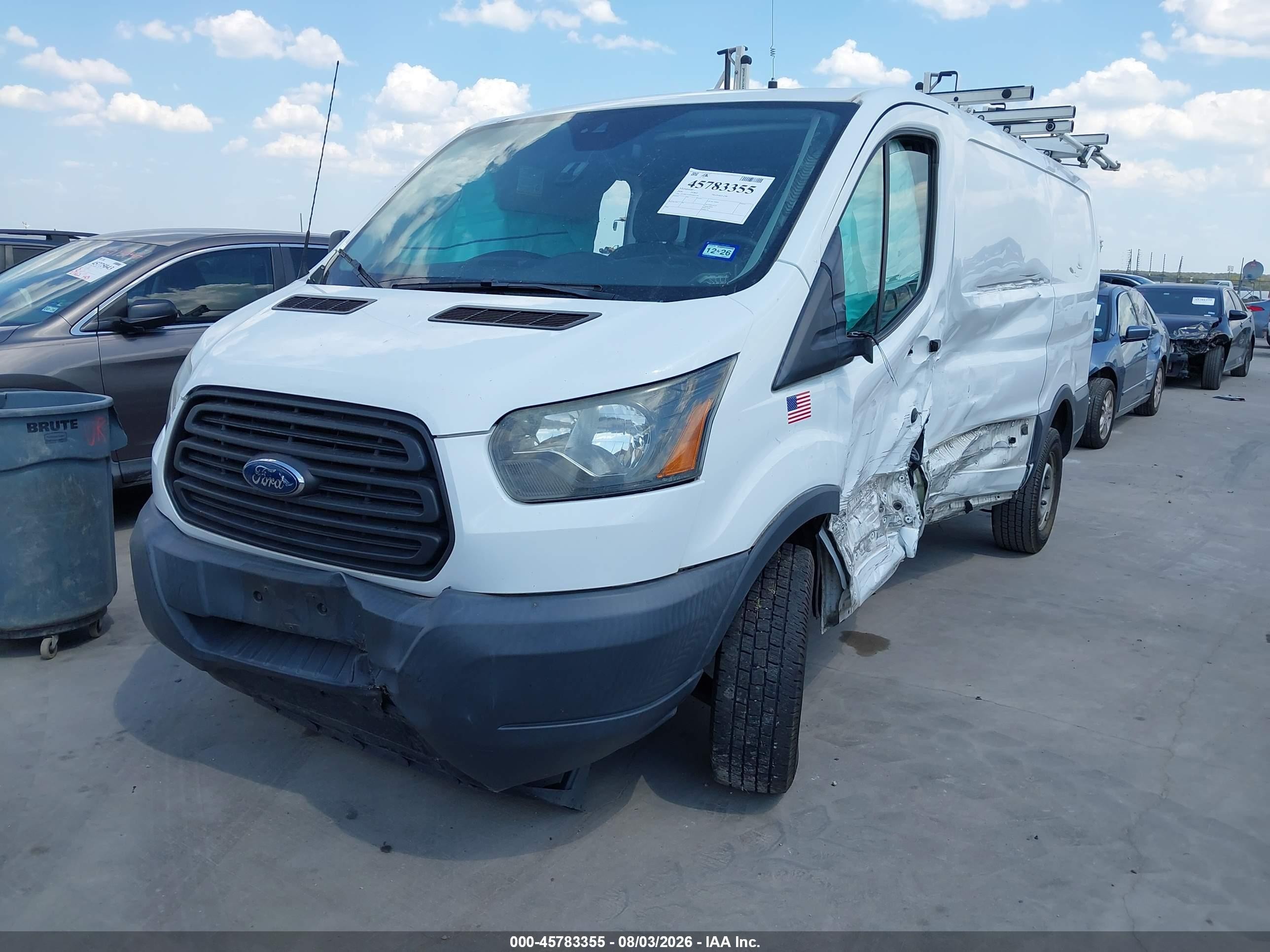 2016 Ford Transit-250 White vin: 1FTYR1ZG9GKB56714
