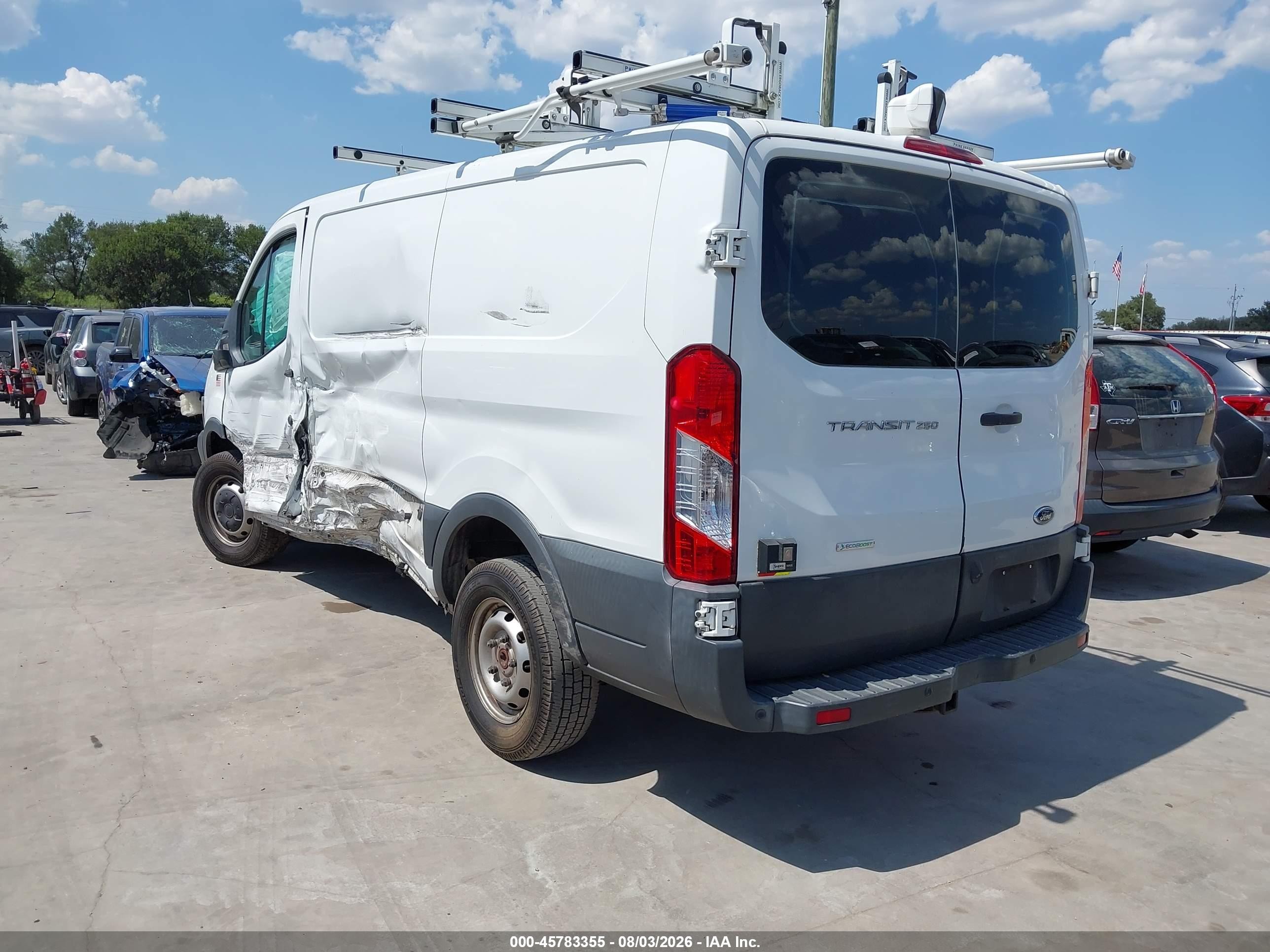 2016 Ford Transit-250 White vin: 1FTYR1ZG9GKB56714
