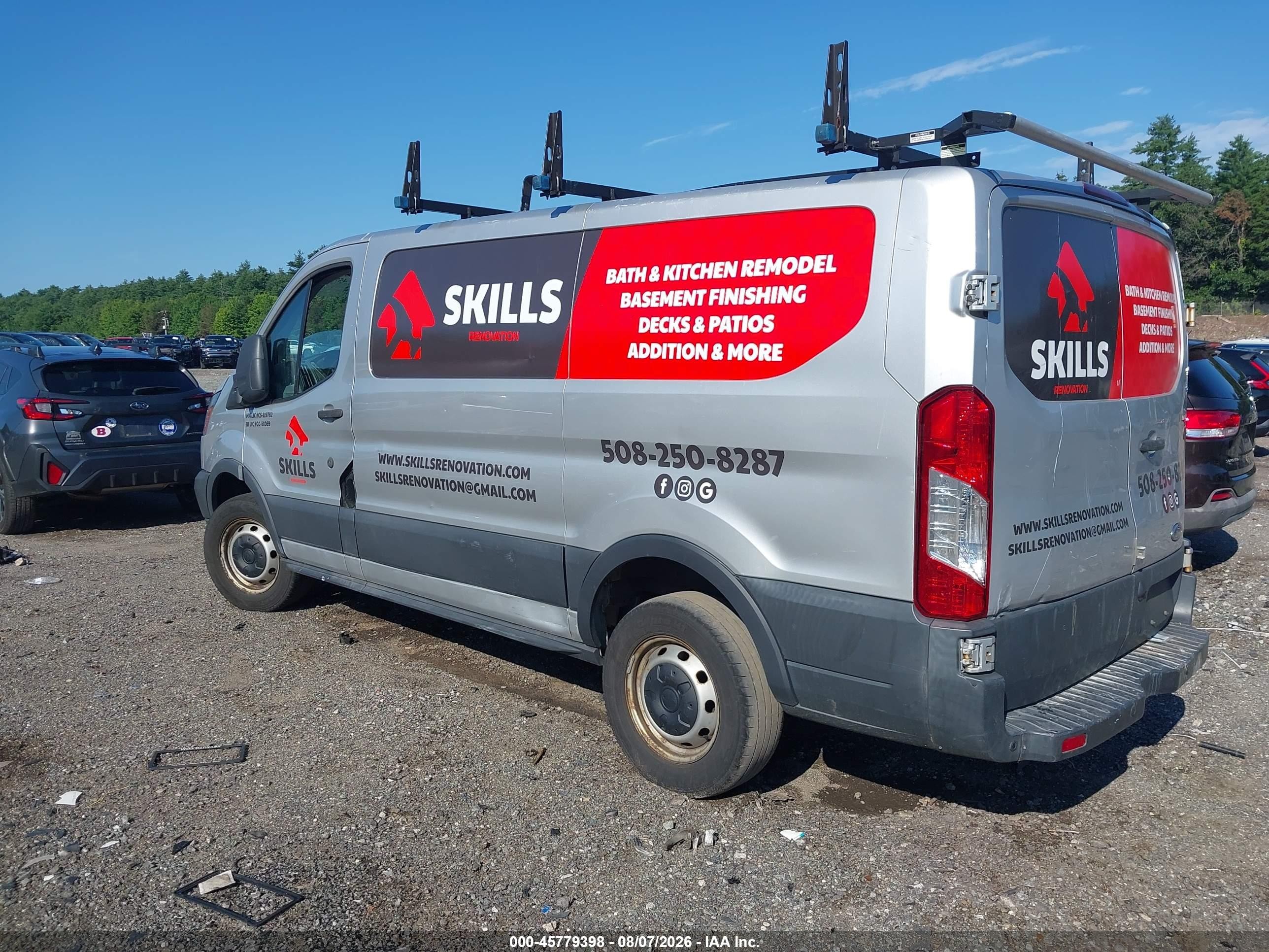 2017 Ford Transit-250 Silver vin: 1FTYR1ZM6HKA74799