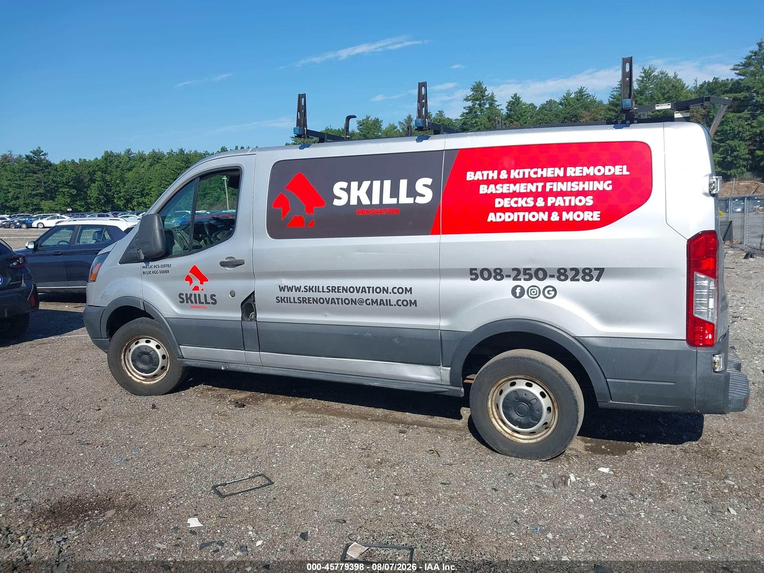 2017 Ford Transit-250 Silver vin: 1FTYR1ZM6HKA74799