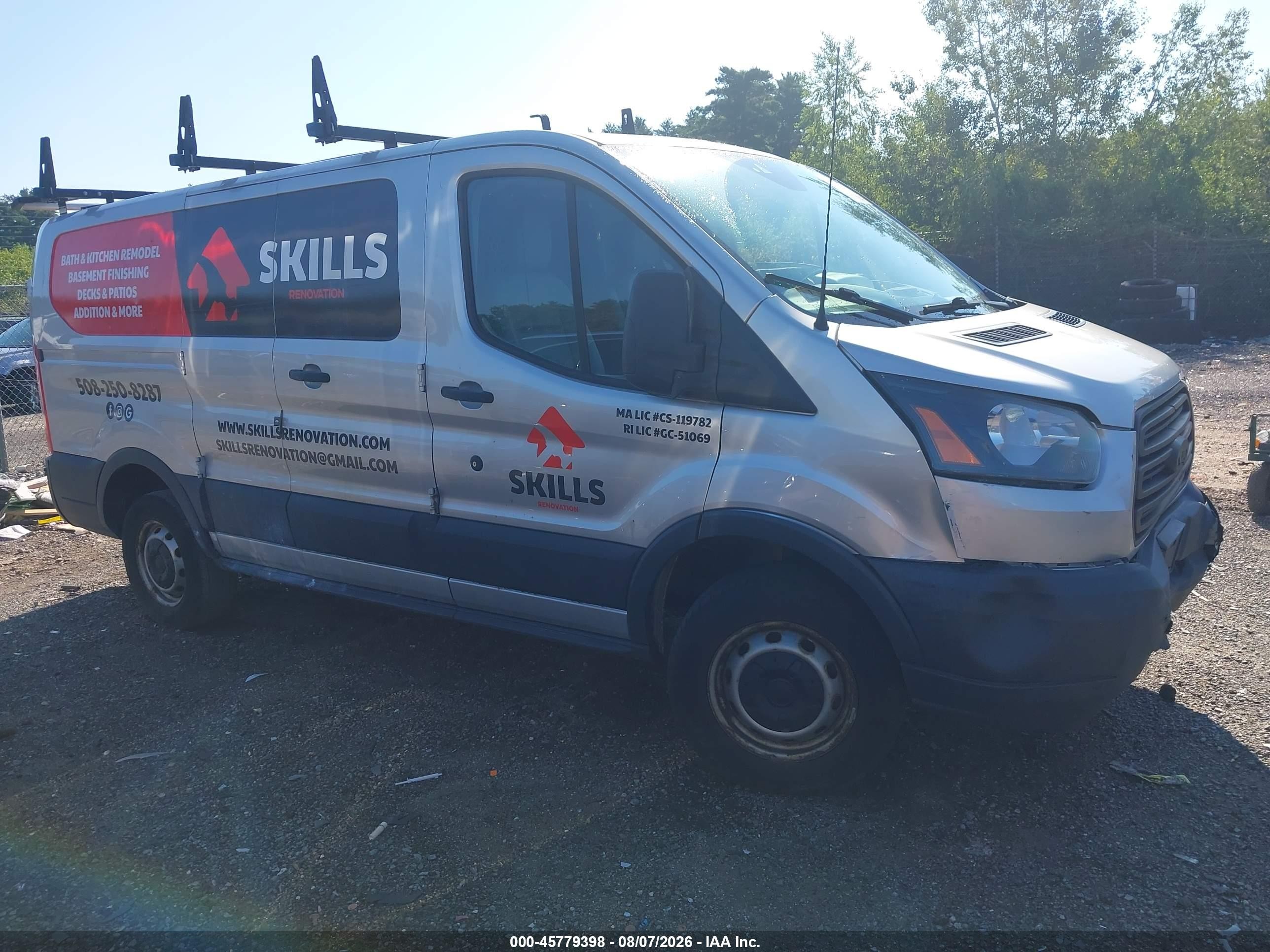 2017 Ford Transit-250 Silver vin: 1FTYR1ZM6HKA74799