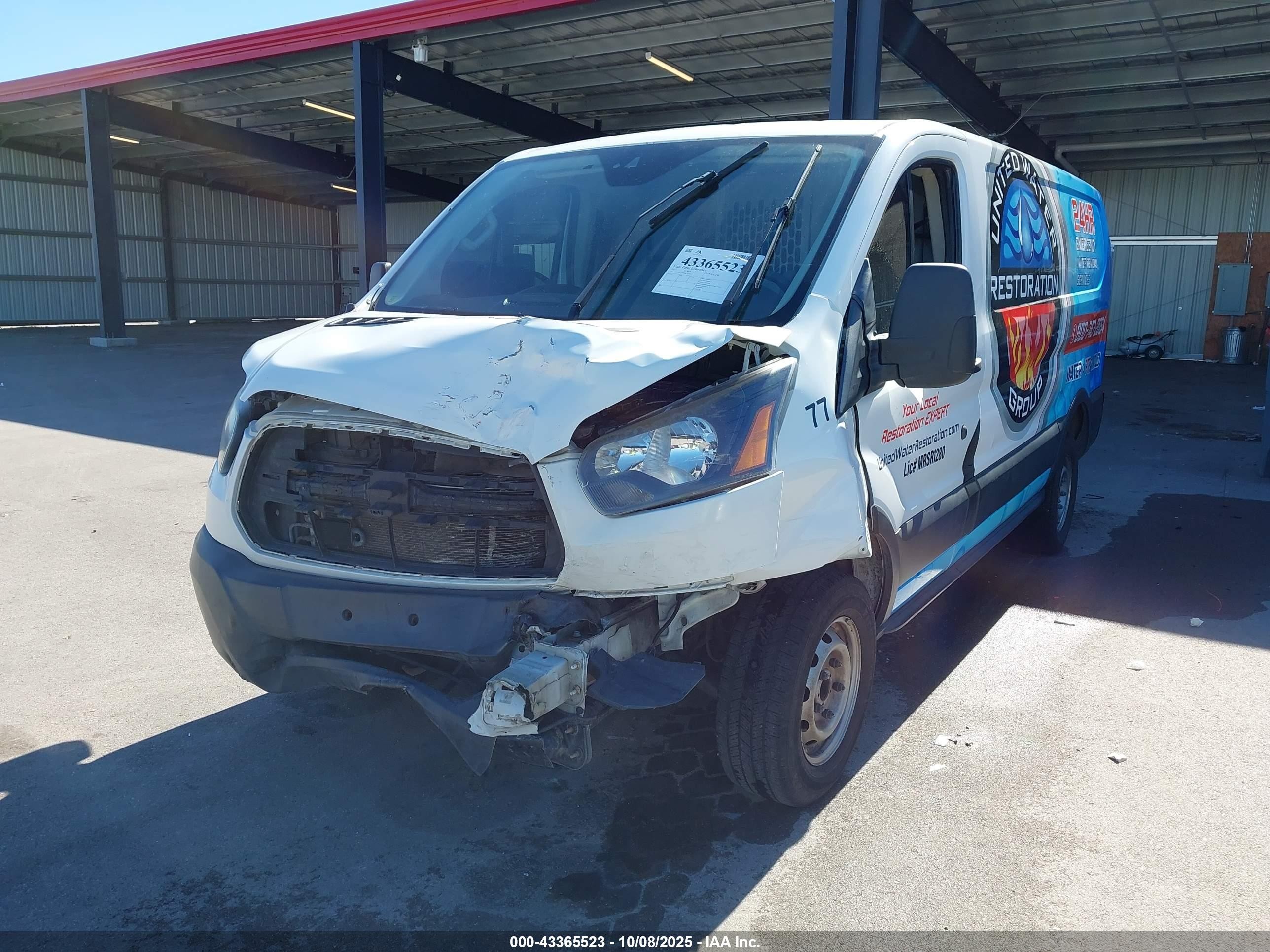 2017 Ford Transit-250   White vin: 1FTYR1ZMXHKA75132