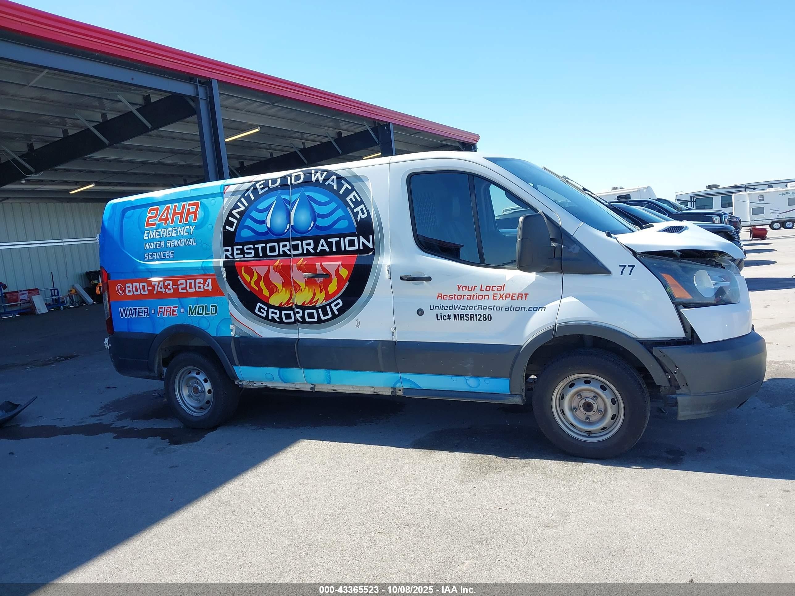 2017 Ford Transit-250   White vin: 1FTYR1ZMXHKA75132