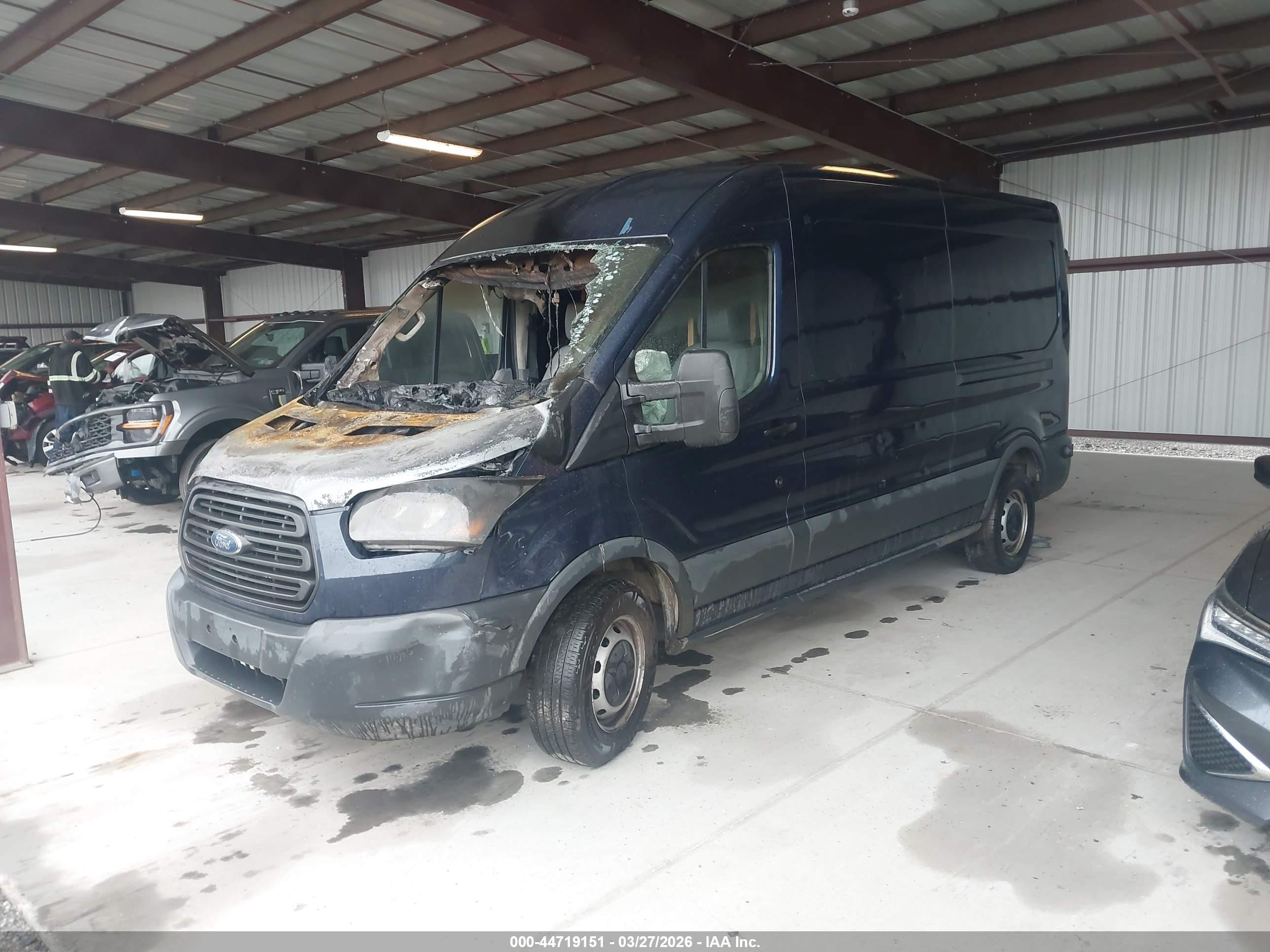 2016 Ford Transit-250   Blue vin: 1FTYR2CG6GKA31393