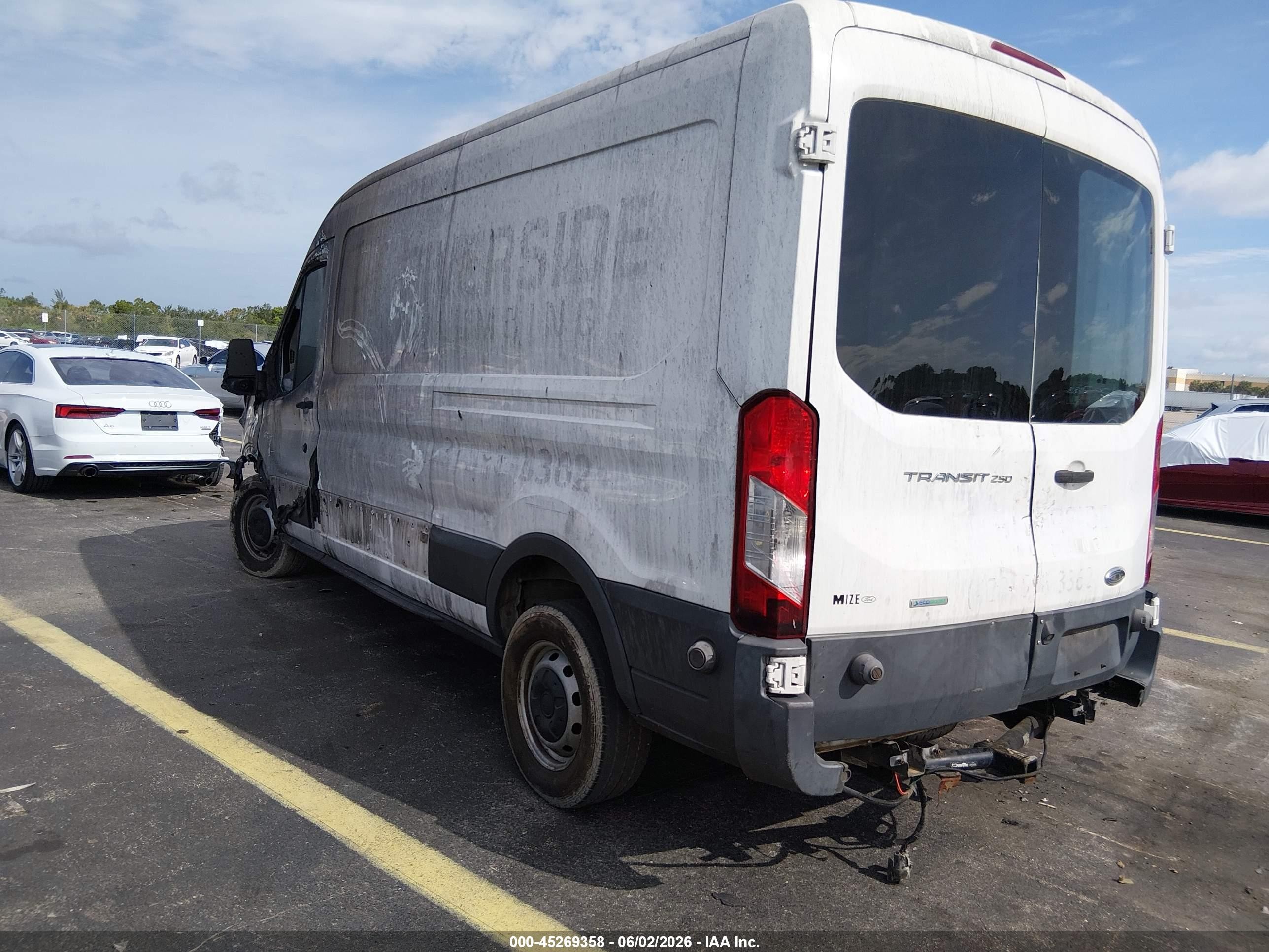 2015 Ford Transit-250   Белый vin: 1FTYR2CGXFKA06074