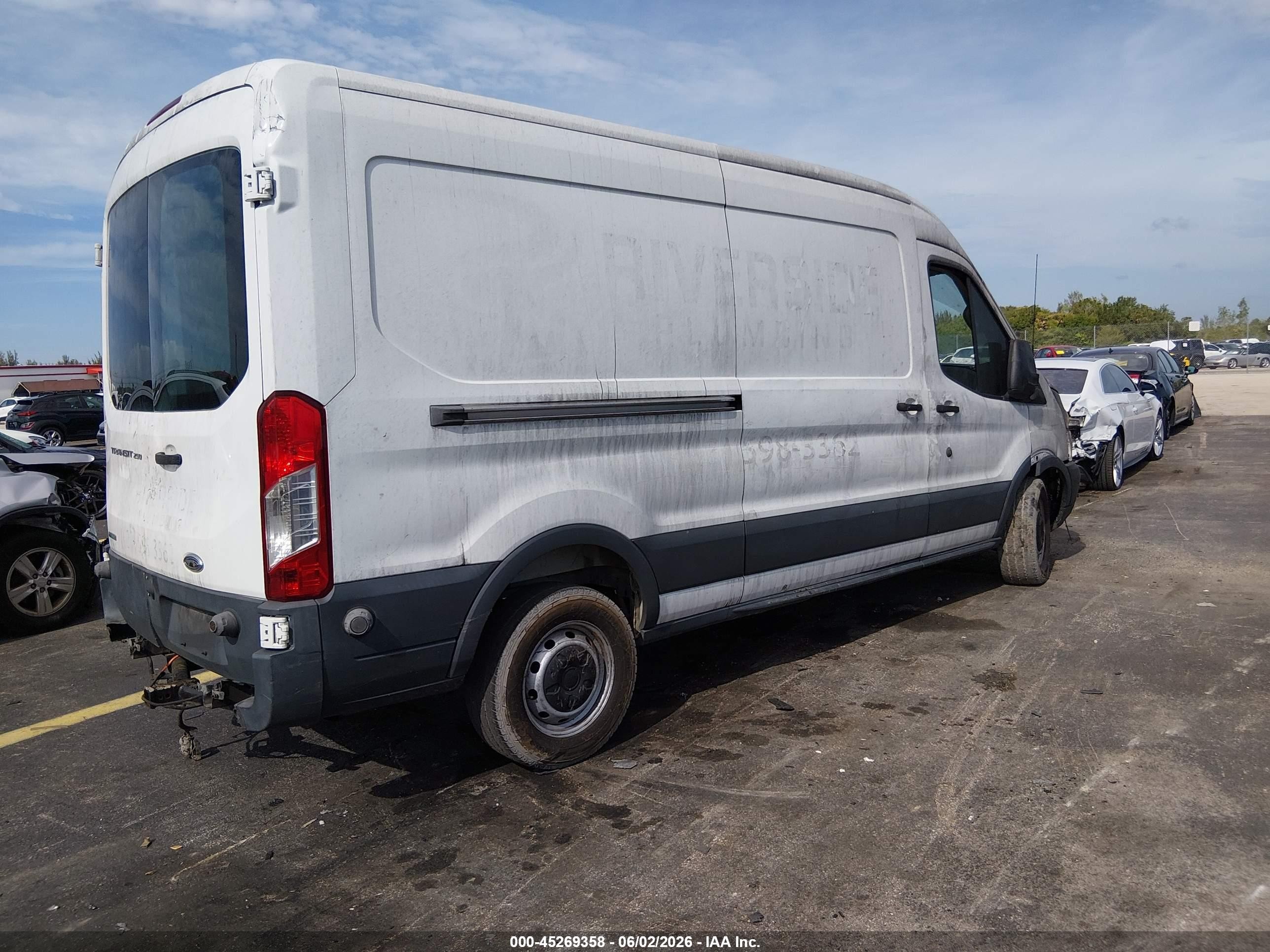 2015 Ford Transit-250   Белый vin: 1FTYR2CGXFKA06074
