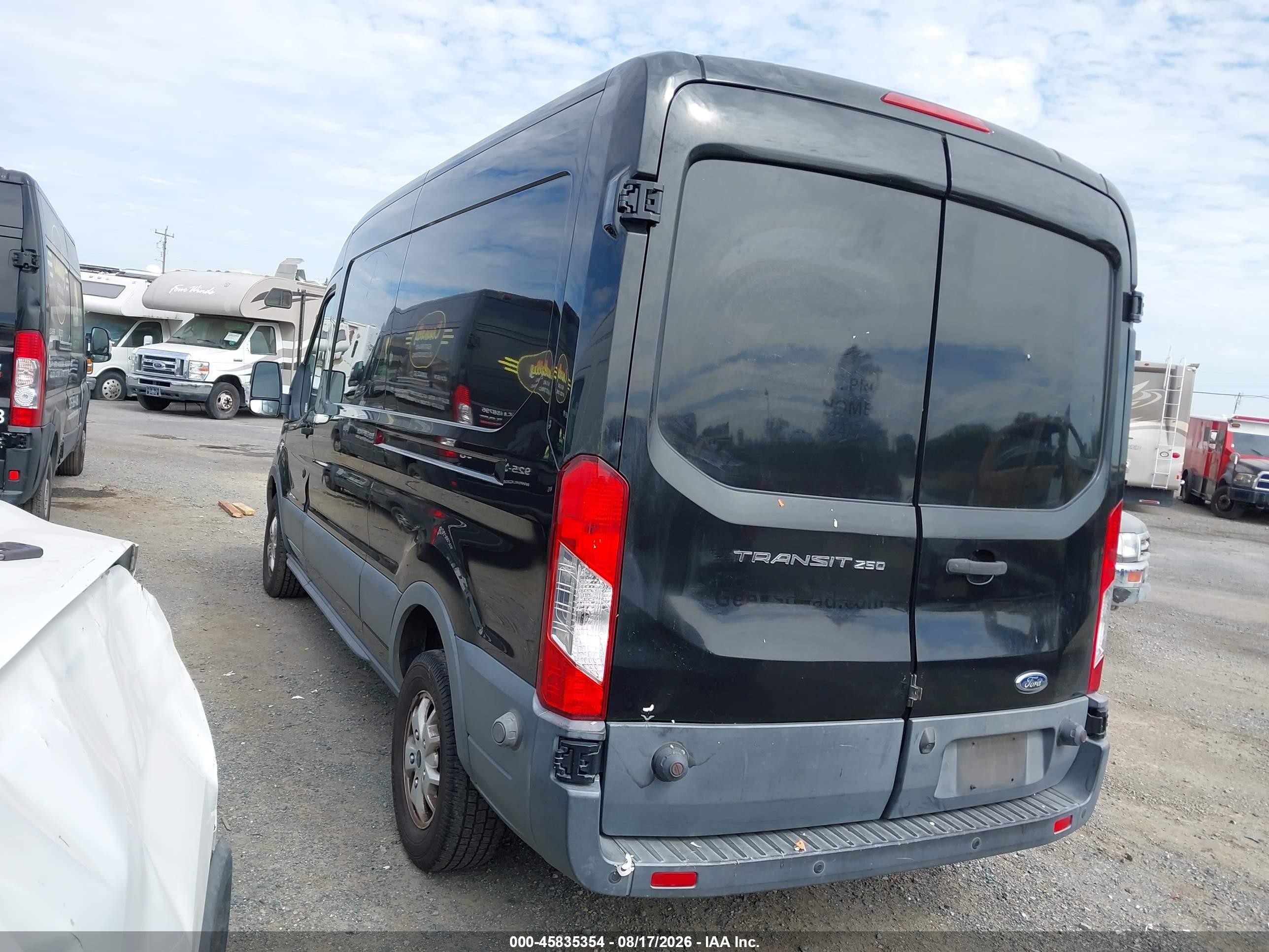 2015 Ford Transit-250   Black vin: 1FTYR2CM4FKA73047