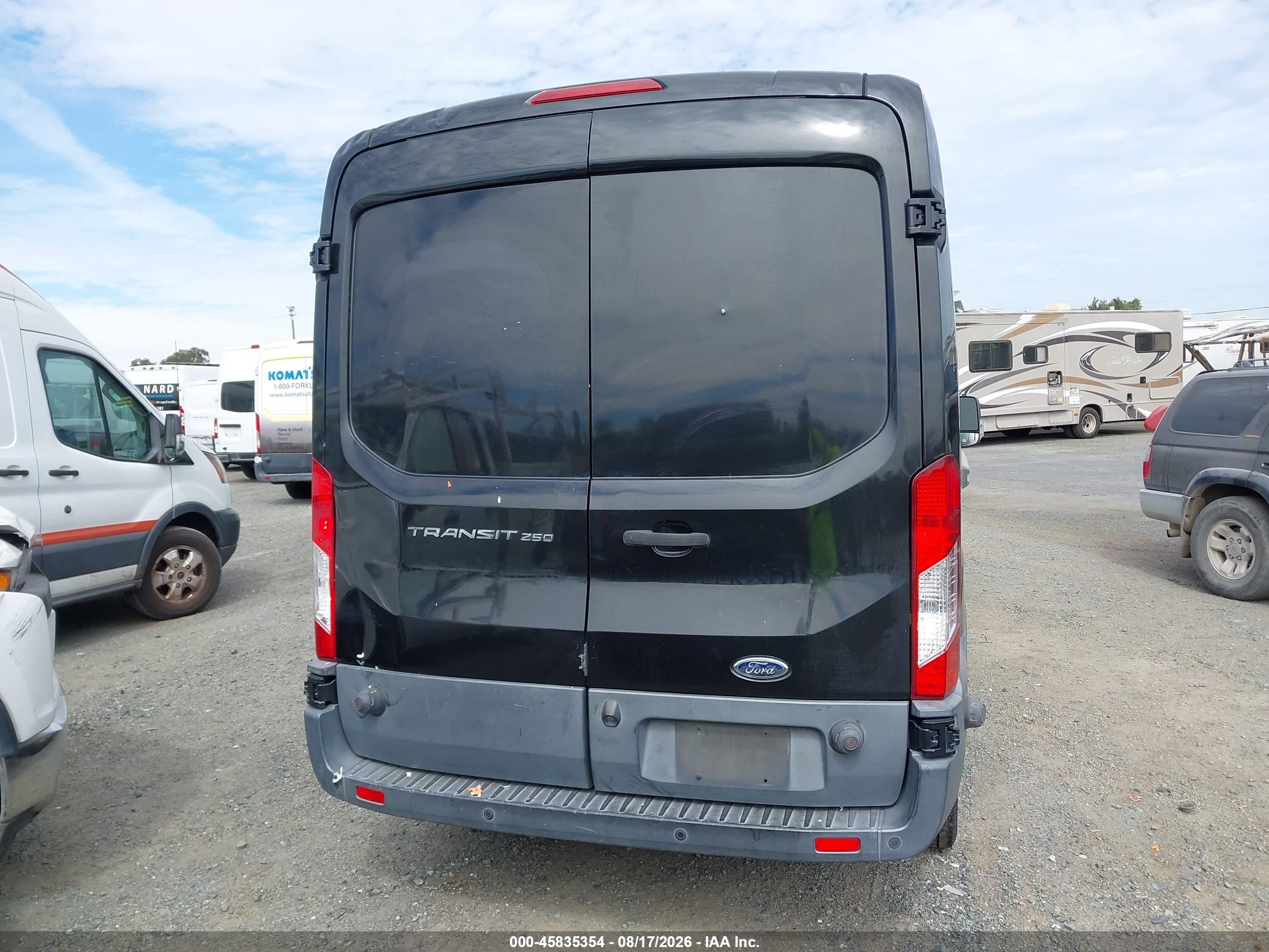 2015 Ford Transit-250   Black vin: 1FTYR2CM4FKA73047