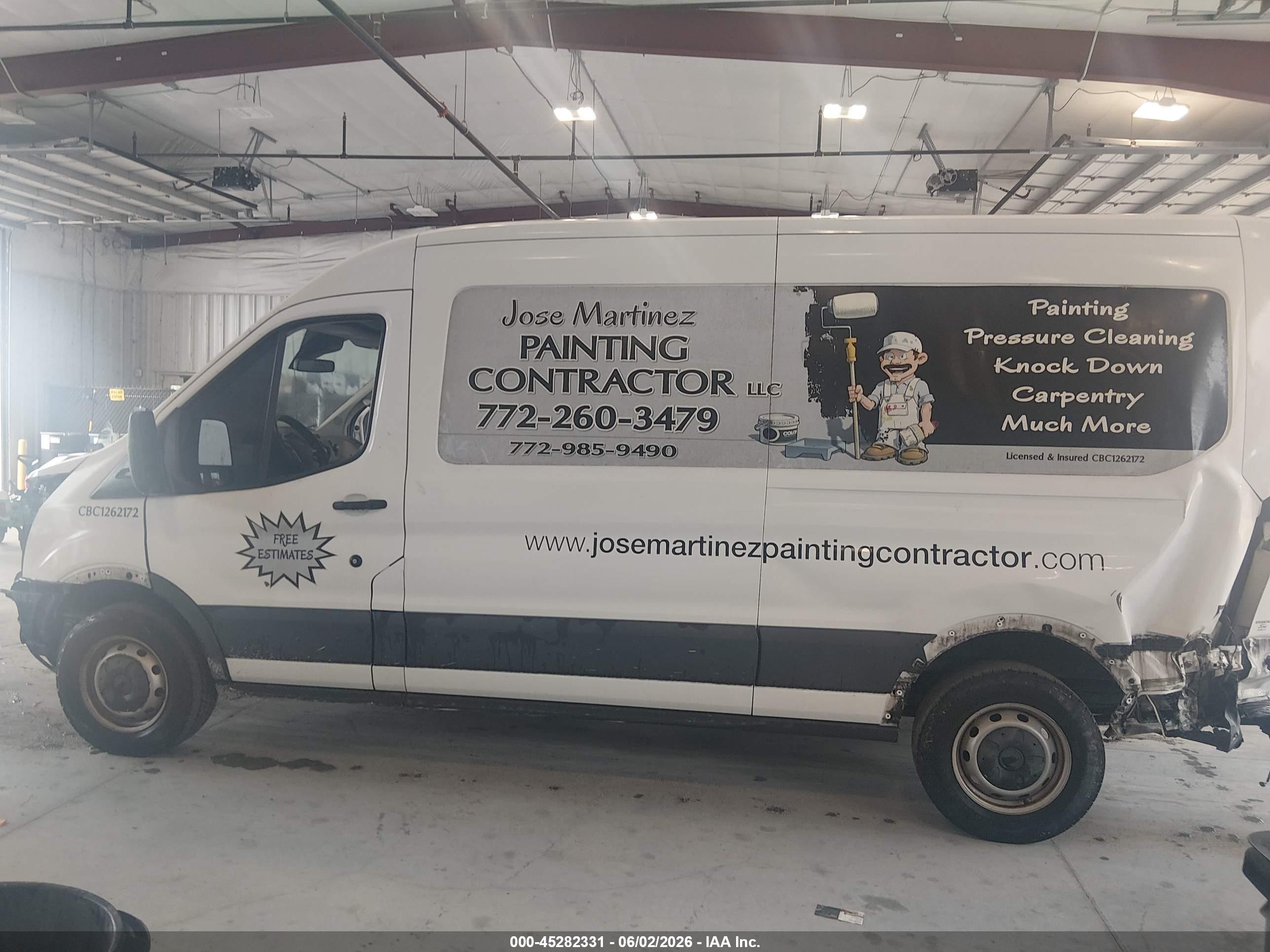 2018 Ford Transit-250   White vin: 1FTYR2CM5JKA77942