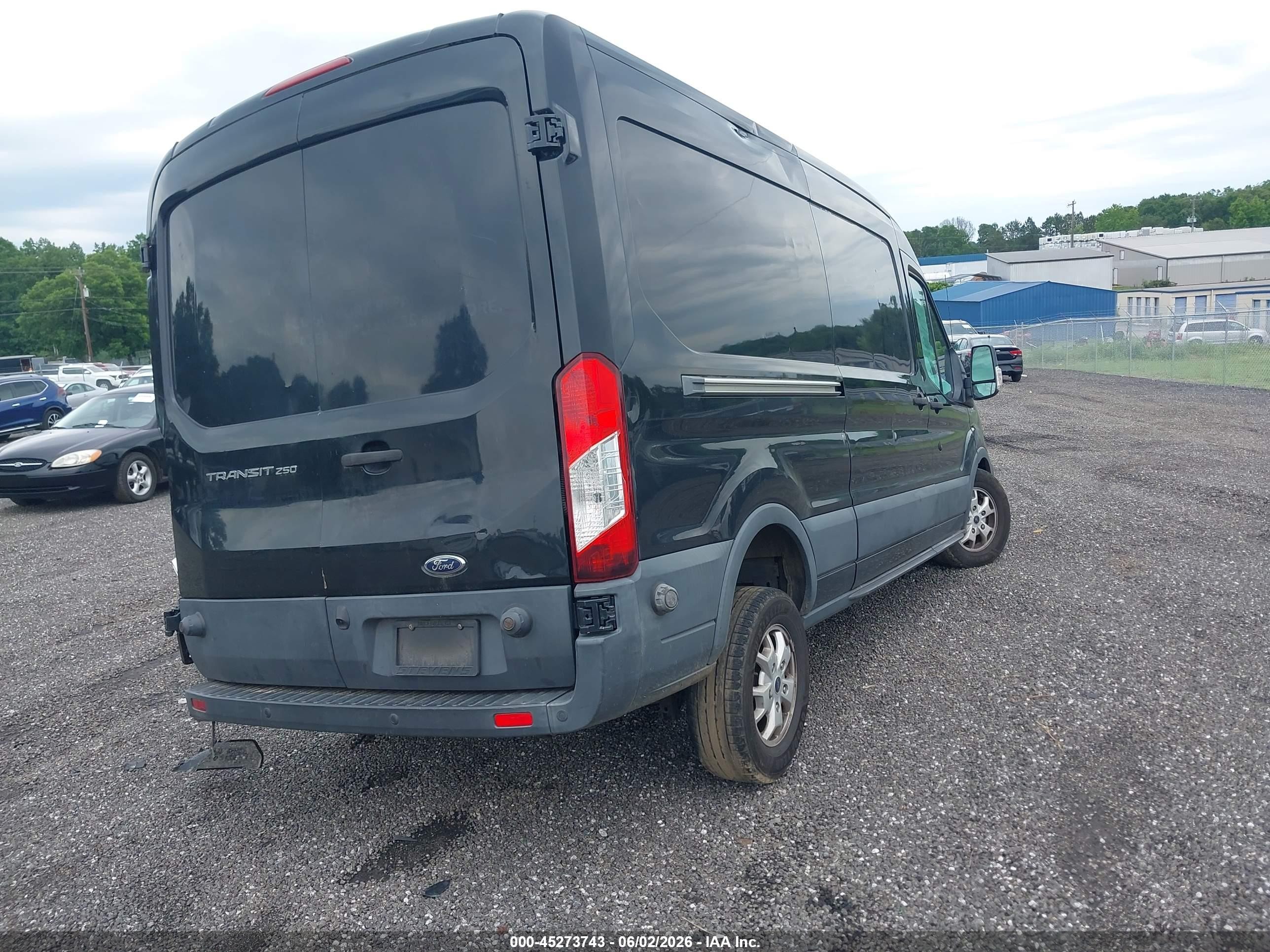 2015 Ford Transit-250 Black vin: 1FTYR2CM6FKB28212