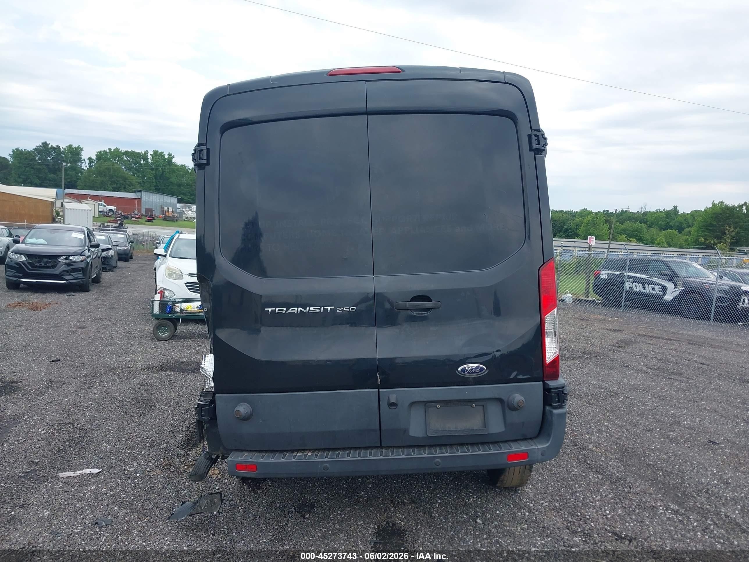 2015 Ford Transit-250 Black vin: 1FTYR2CM6FKB28212