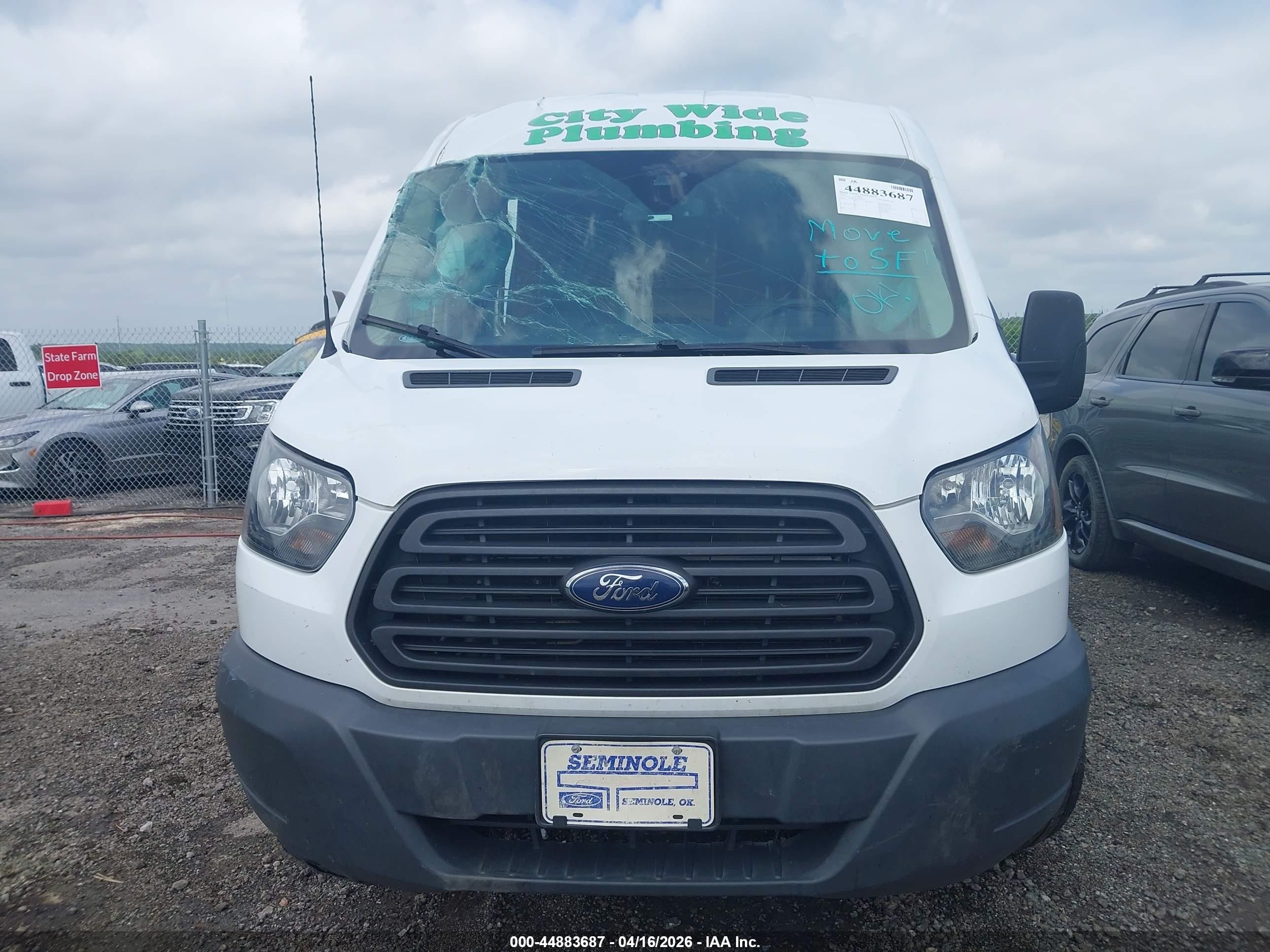 2018 Ford Transit-250   White vin: 1FTYR2CMXJKB40761