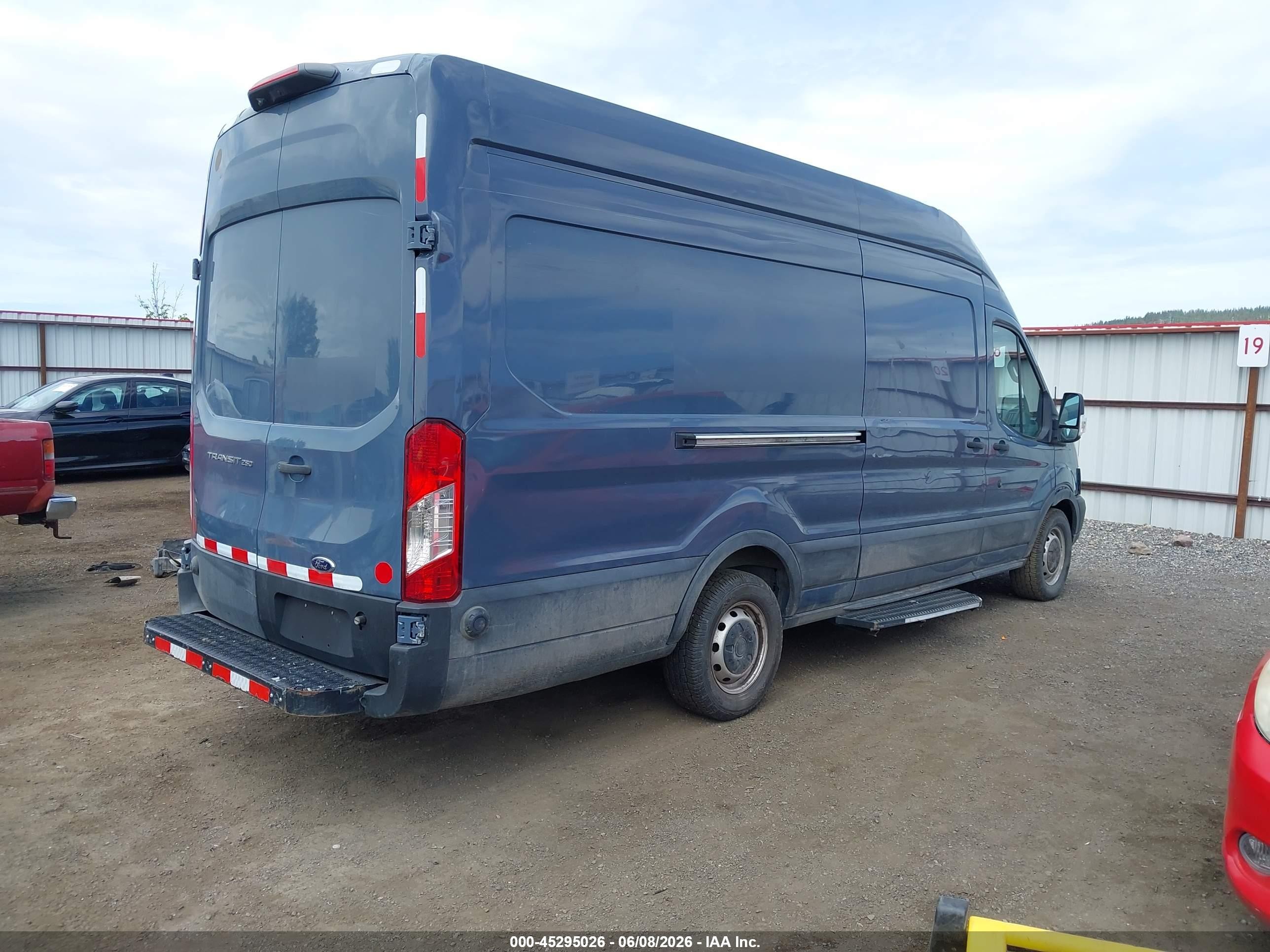 2019 Ford Transit-250   Blue vin: 1FTYR3XM6KKB49815